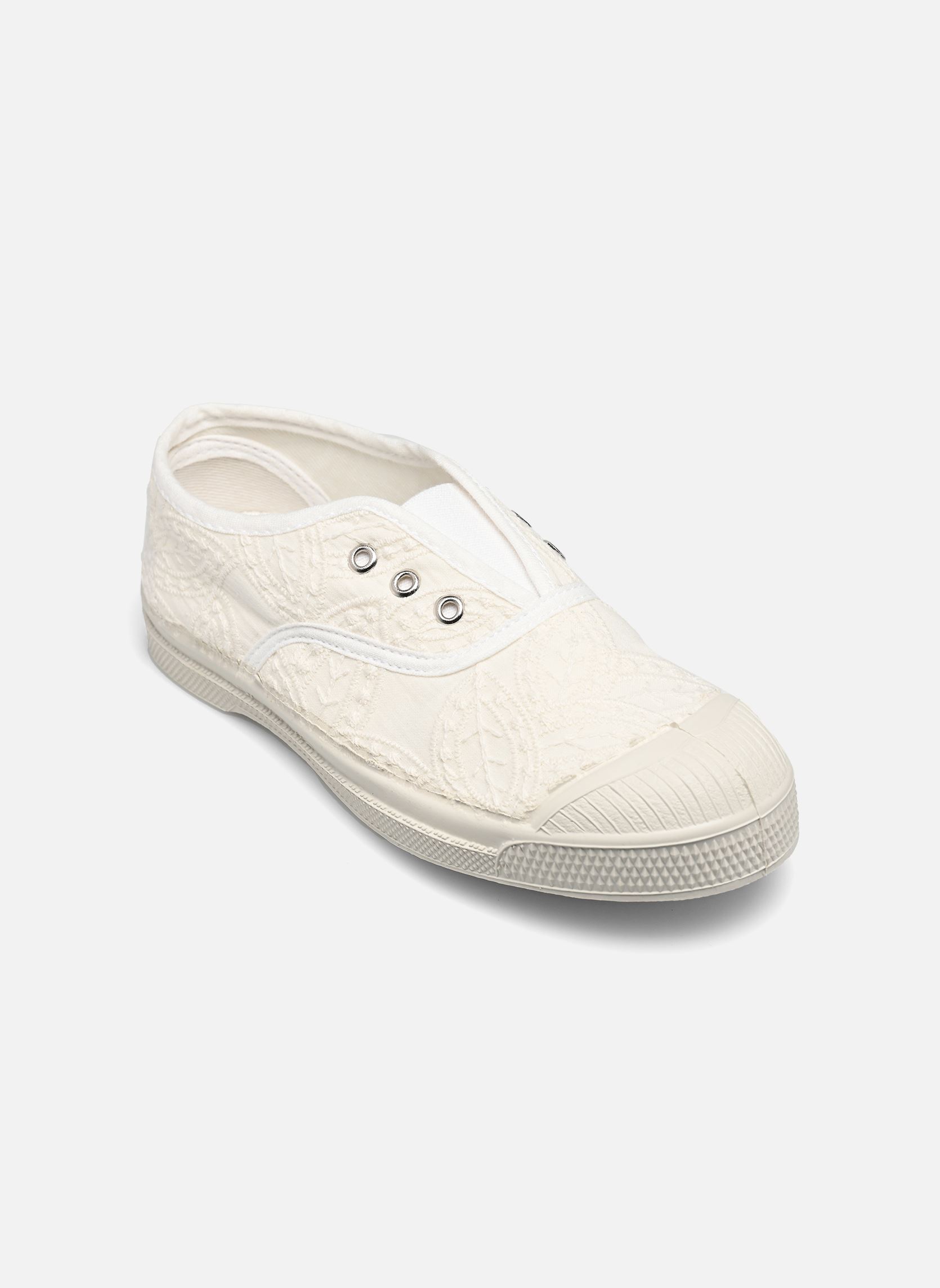 Baskets basses ELLY BRODERIE ANGLAISE blanc Bensimon Baskets basses ELLY BRODERIE ANGLAISE blanc ECRU