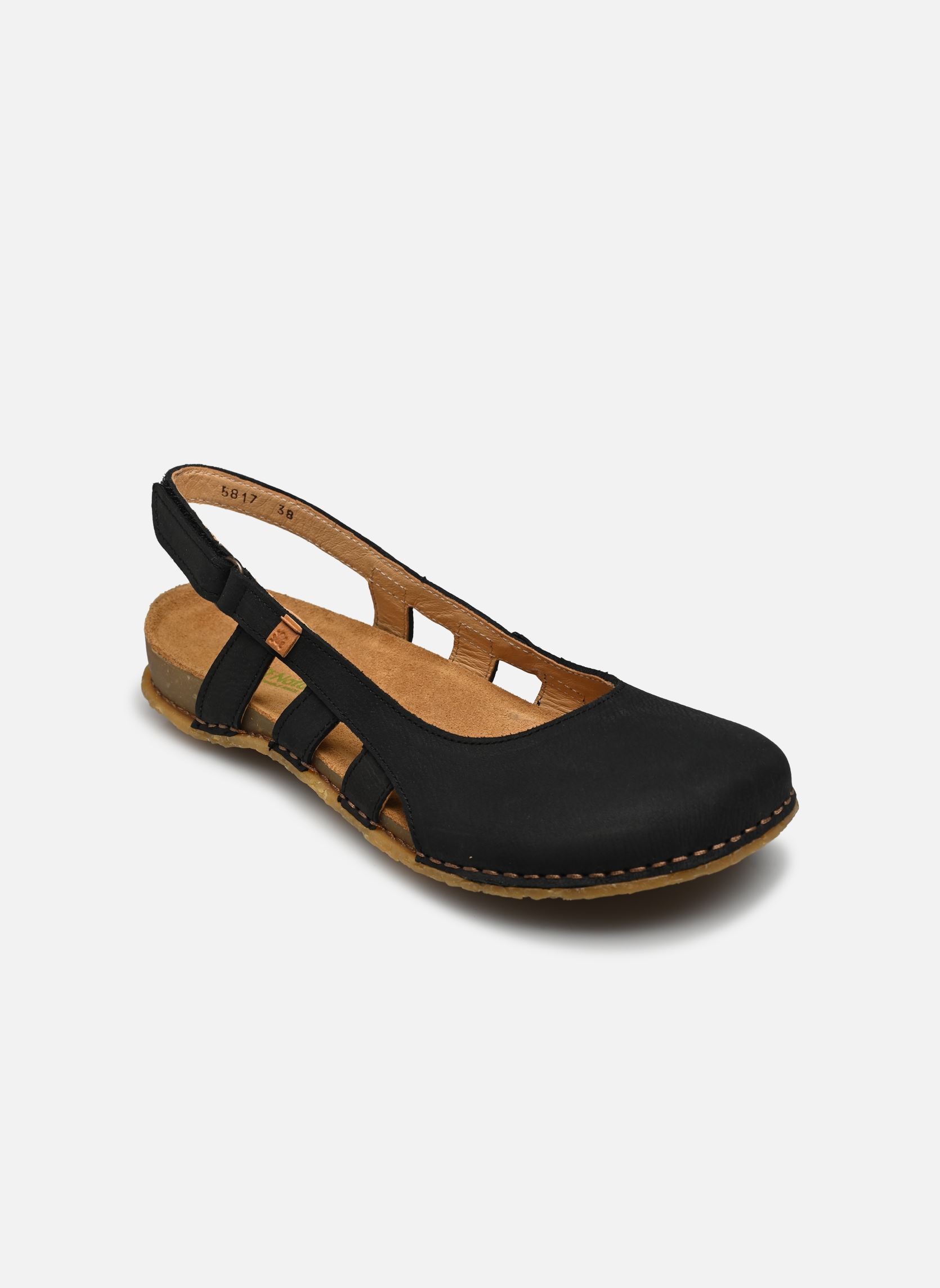 Flache Sandalen Panglao N5817 damen schwarz El Naturalista Flache Sandalen Panglao N5817 damen schwarz BLACK