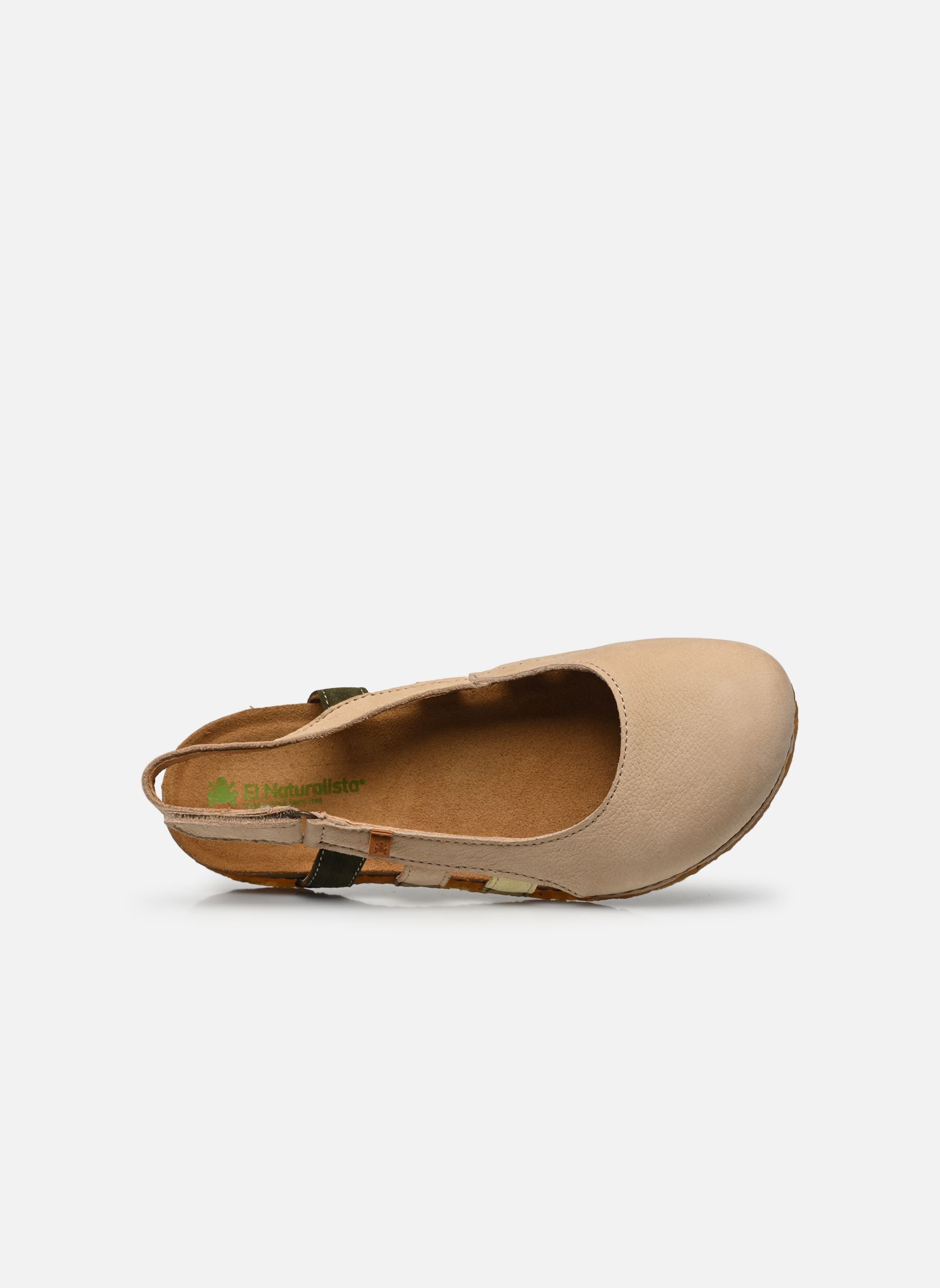 Platte sandalen Panglao N5817 dames wit El Naturalista Platte sandalen Panglao N5817 dames wit MULTI CREAM