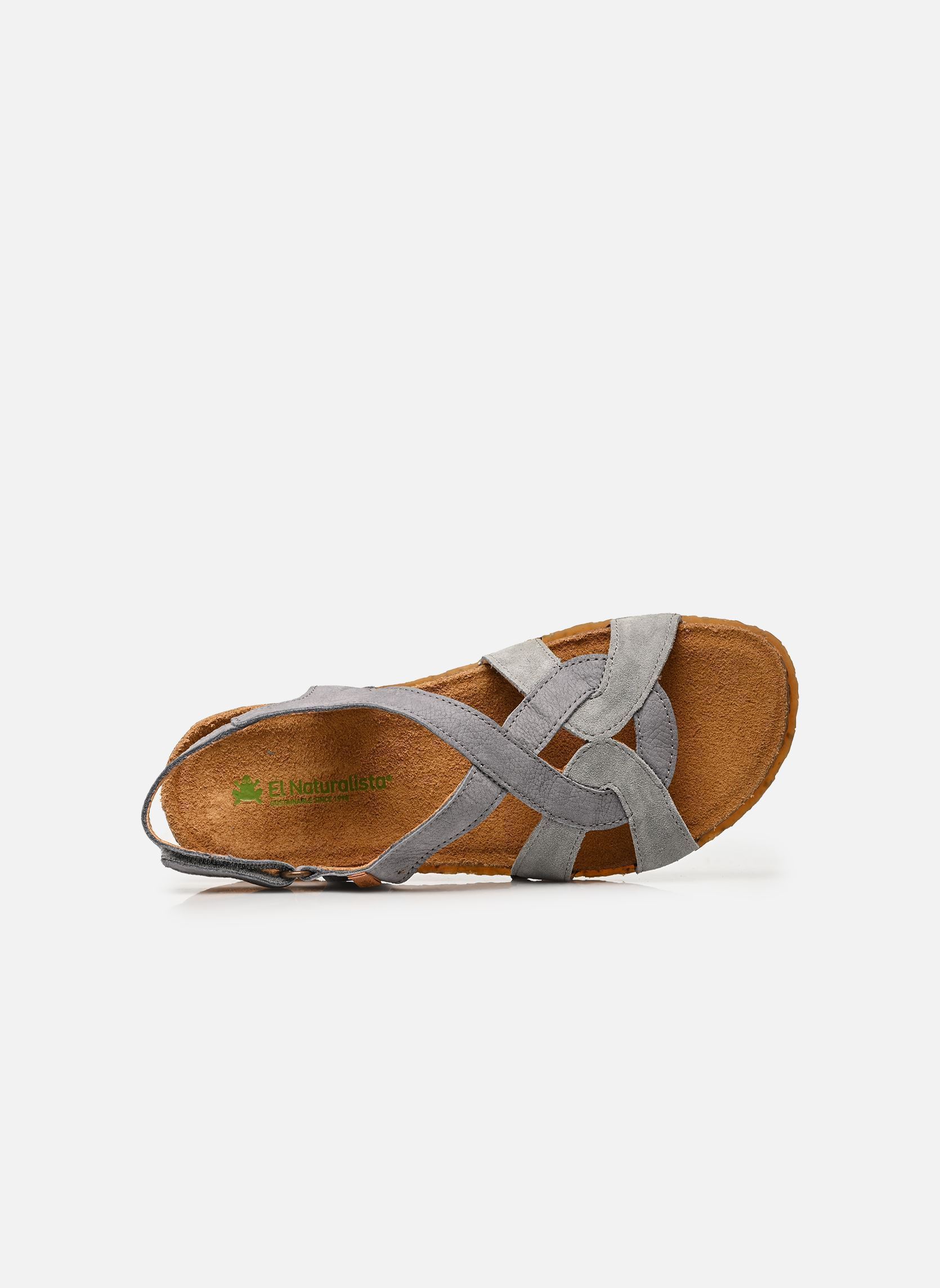 Platte sandalen Panglao N5819 dames blauw El Naturalista Platte sandalen Panglao N5819 dames blauw NOBUCK-SILK DENIM
