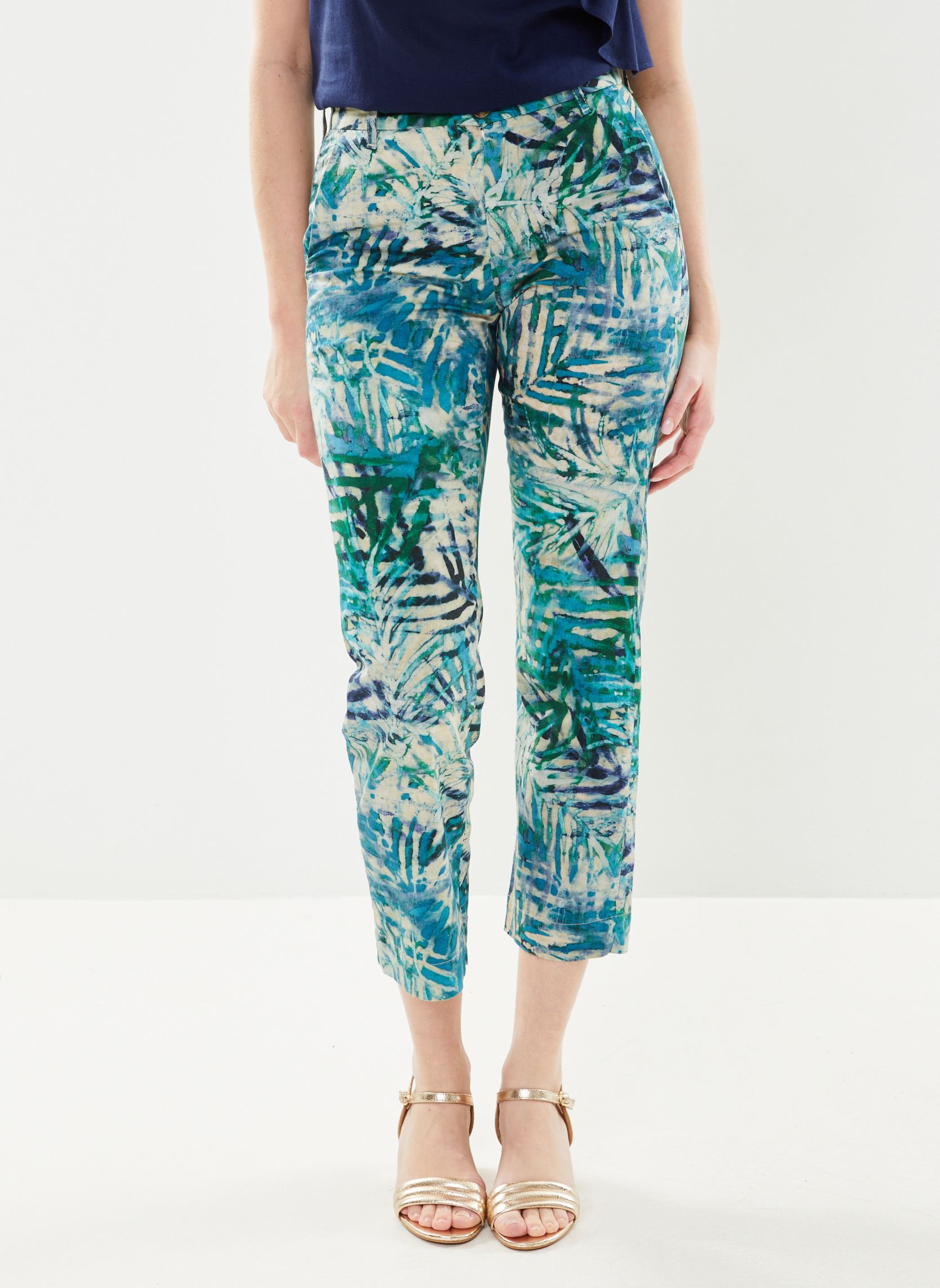 Weite Hosen 24362 Lavina Pantalon damen blau Five Jeans Weite Hosen 24362 Lavina Pantalon damen blau TURQUOISE