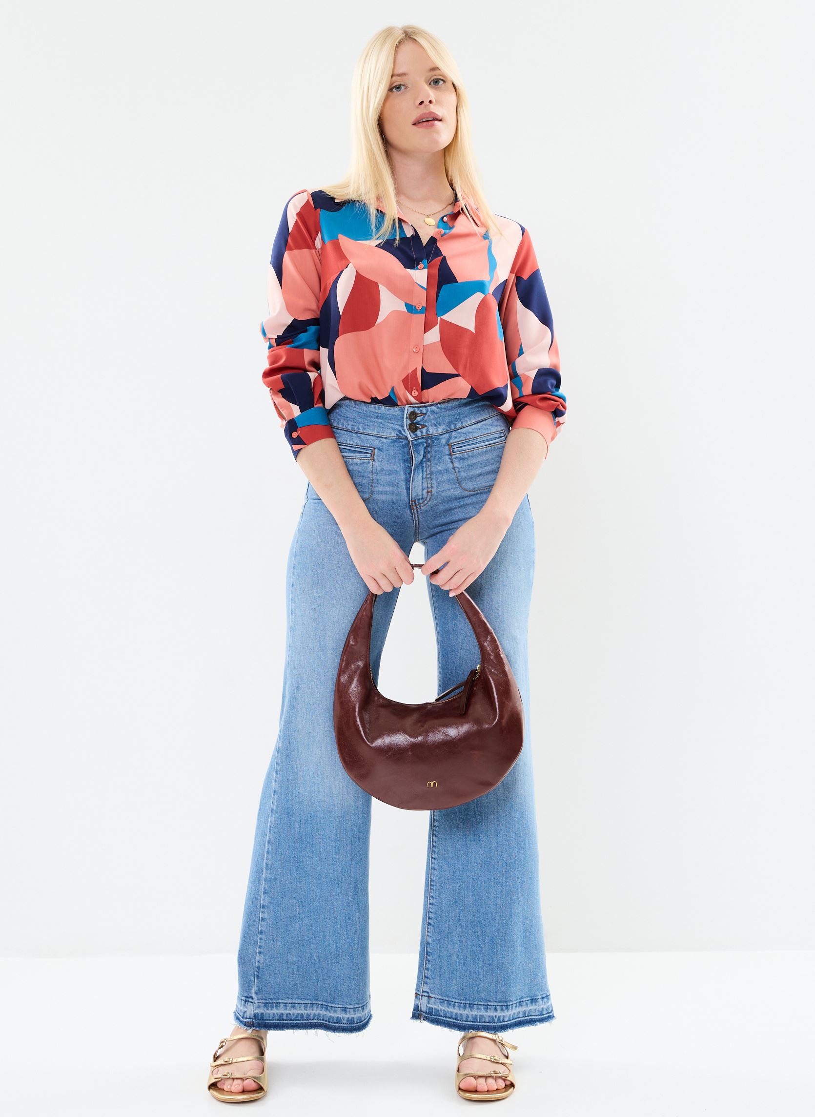 Wijde jeans / Flared Jeans 25702 Lou Jeans dames blauw Five Jeans Wijde jeans / Flared Jeans 25702 Lou Jeans dames blauw BLUE