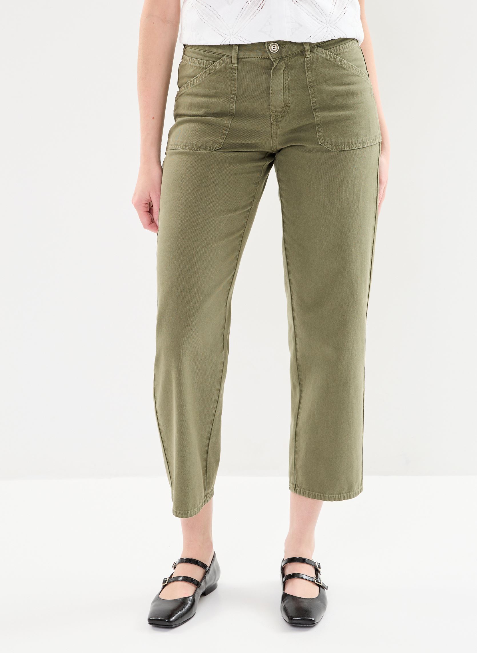 Pantalons larges 27371 Lourdes Jeans femme vert Five Jeans Pantalons larges 27371 Lourdes Jeans femme vert SAUGE