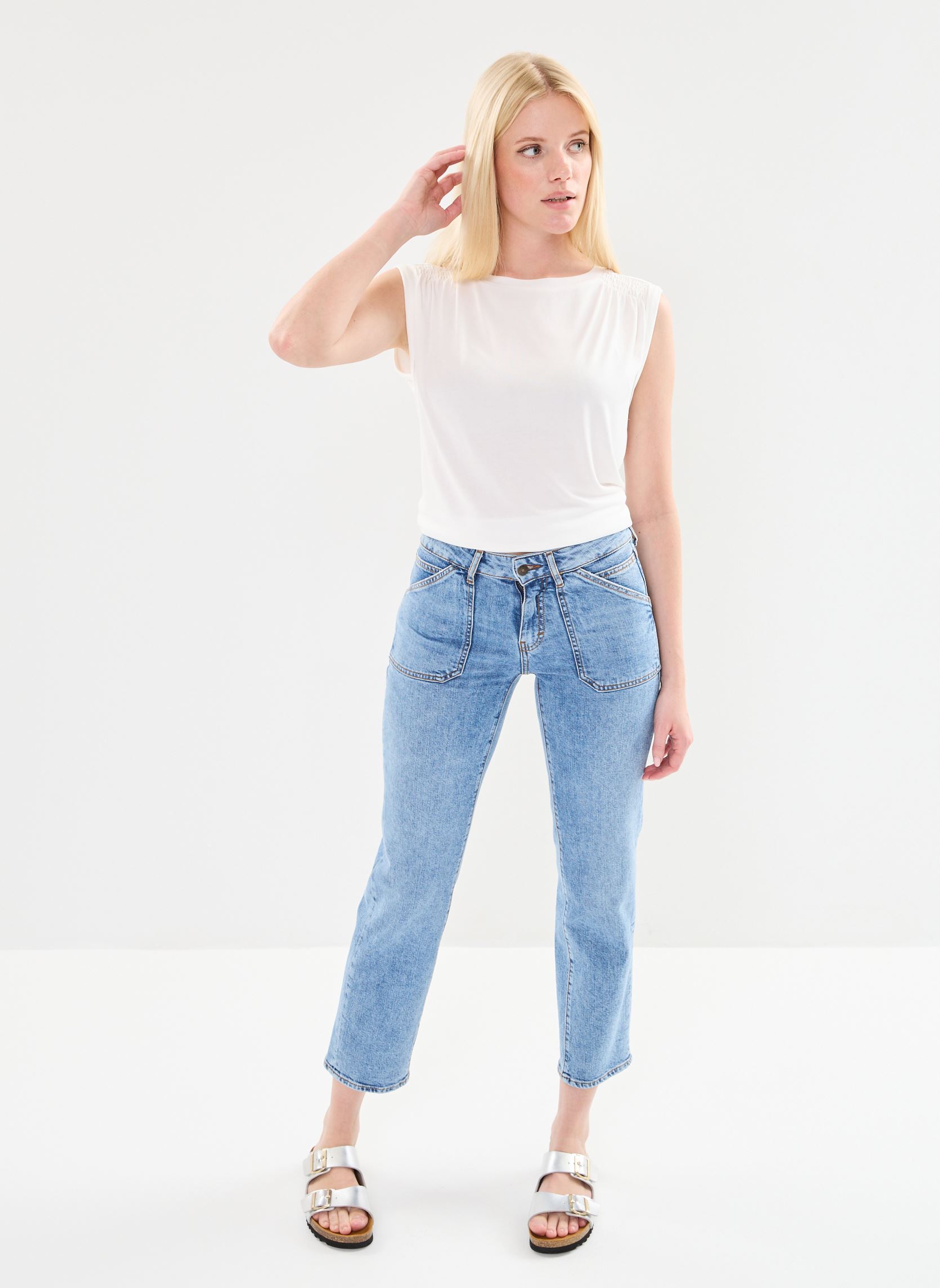 Jeans droit 27702 Lourdes Jeans femme bleu Five Jeans Jeans droit 27702 Lourdes Jeans femme bleu BLUE