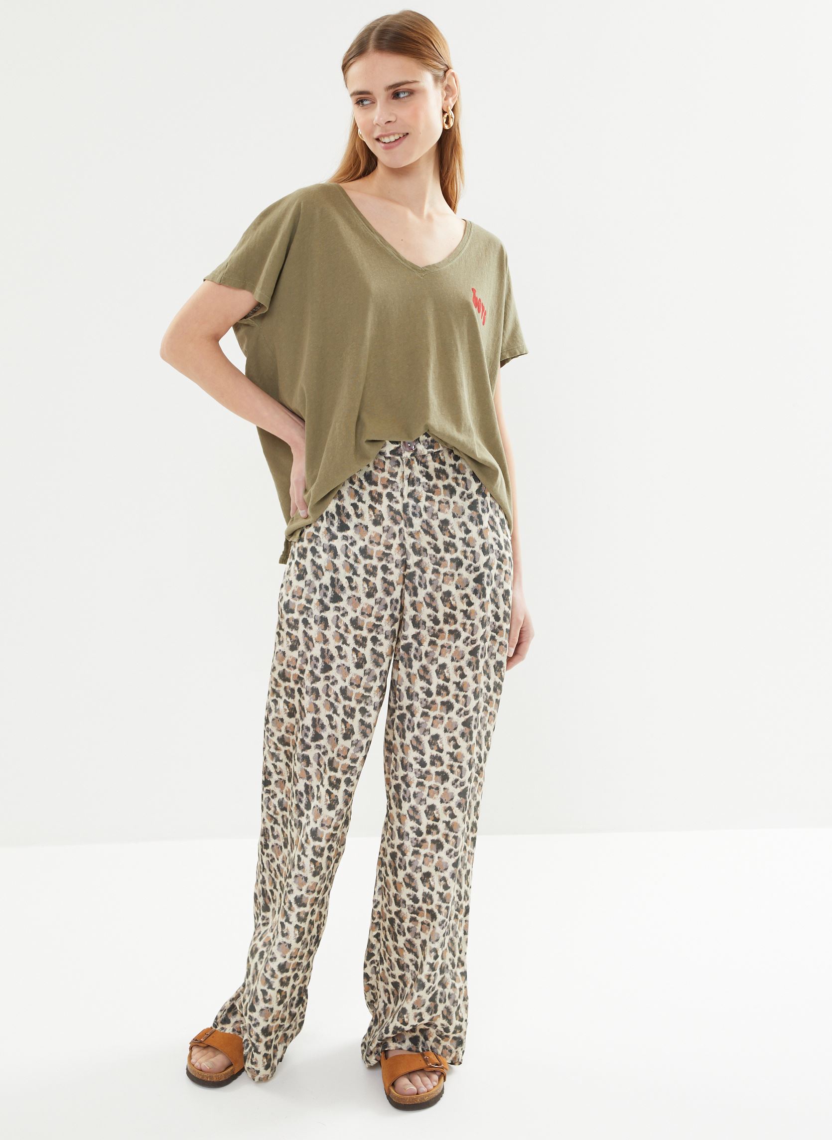 Pantalons droit 57158 Ninon Pantalon femme marron Five Jeans Pantalons droit 57158 Ninon Pantalon femme marron LEOPARD