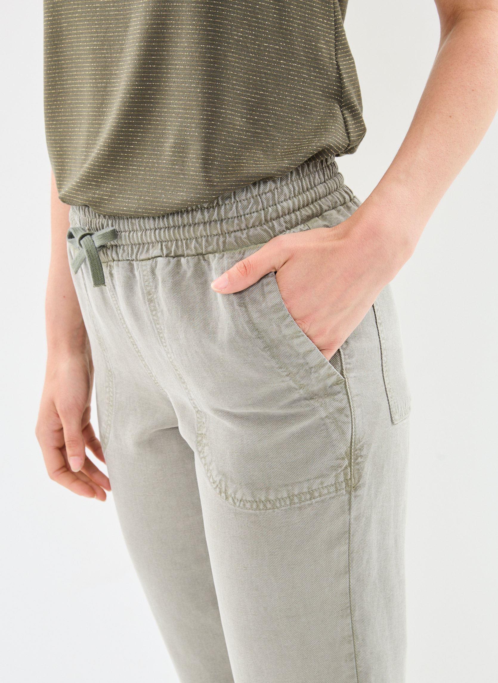 Pantalons chinos 57864 Noah Pantalon femme vert Five Jeans Pantalons chinos 57864 Noah Pantalon femme vert SAUGE