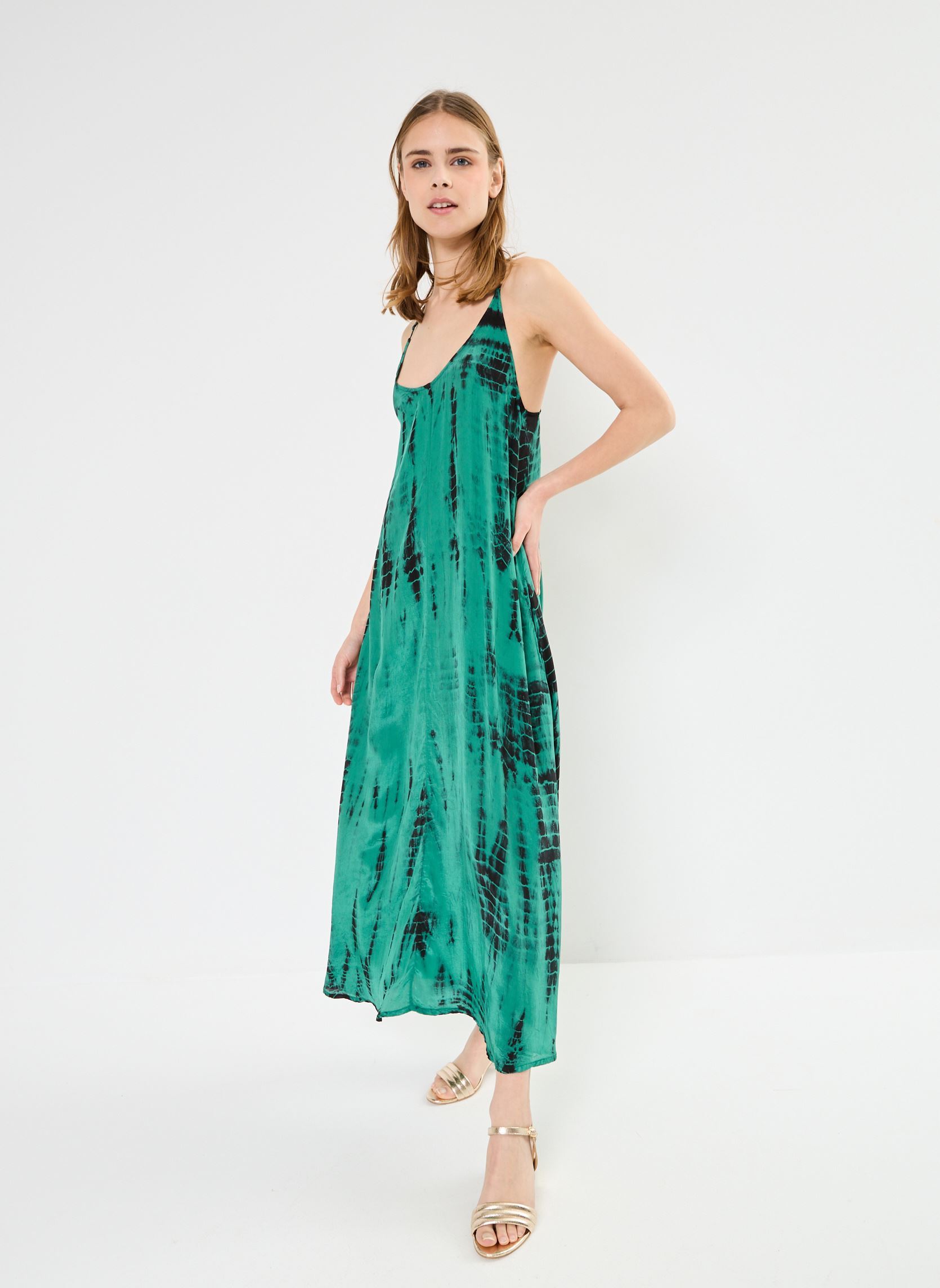 Robes longues 61746 Robin Robe femme vert Five Jeans Robes longues 61746 Robin Robe femme vert GREEN