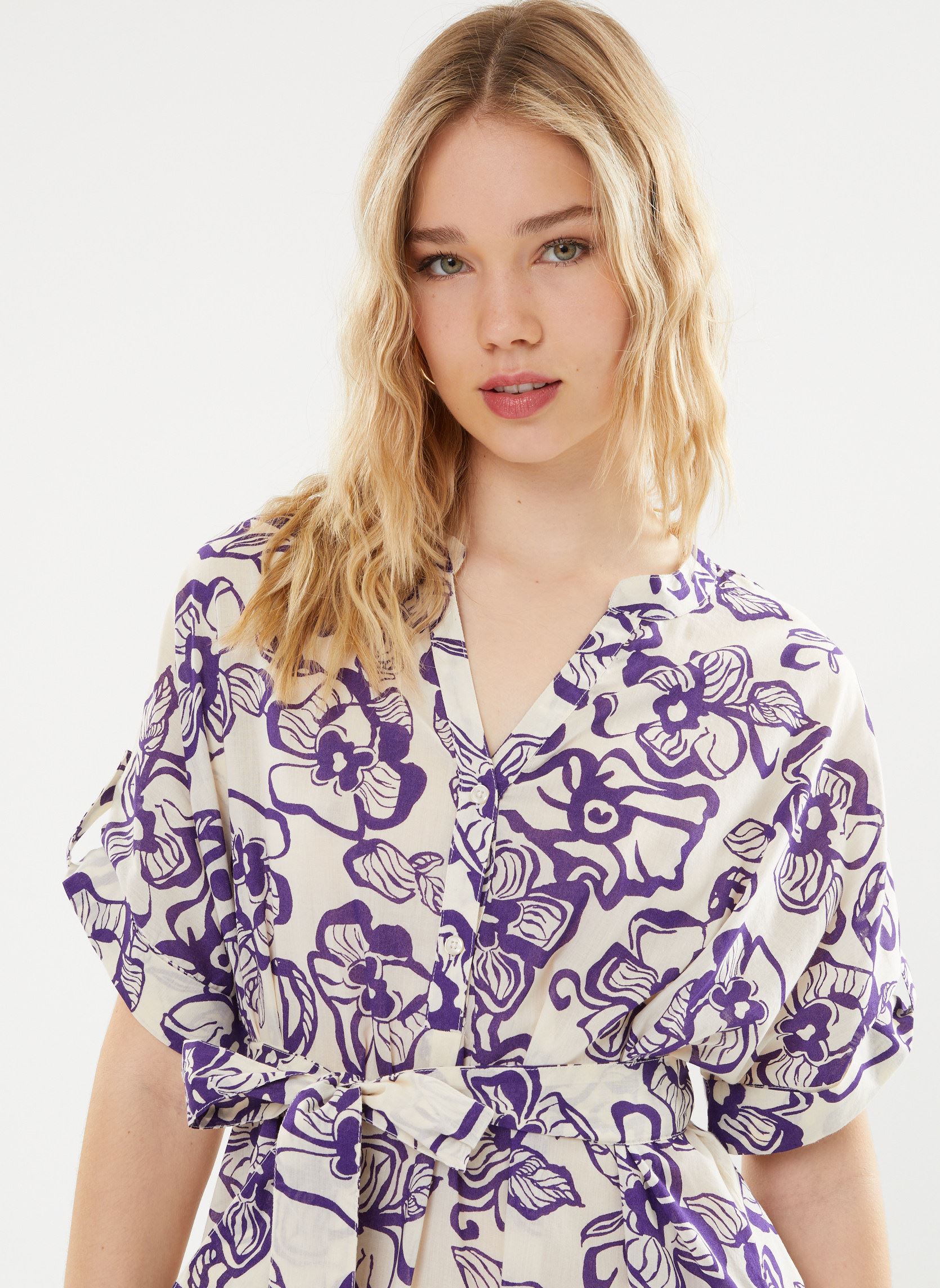 Kleider 64274 Renee Robe damen violett Five Jeans Kleider 64274 Renee Robe damen violett PURPLE