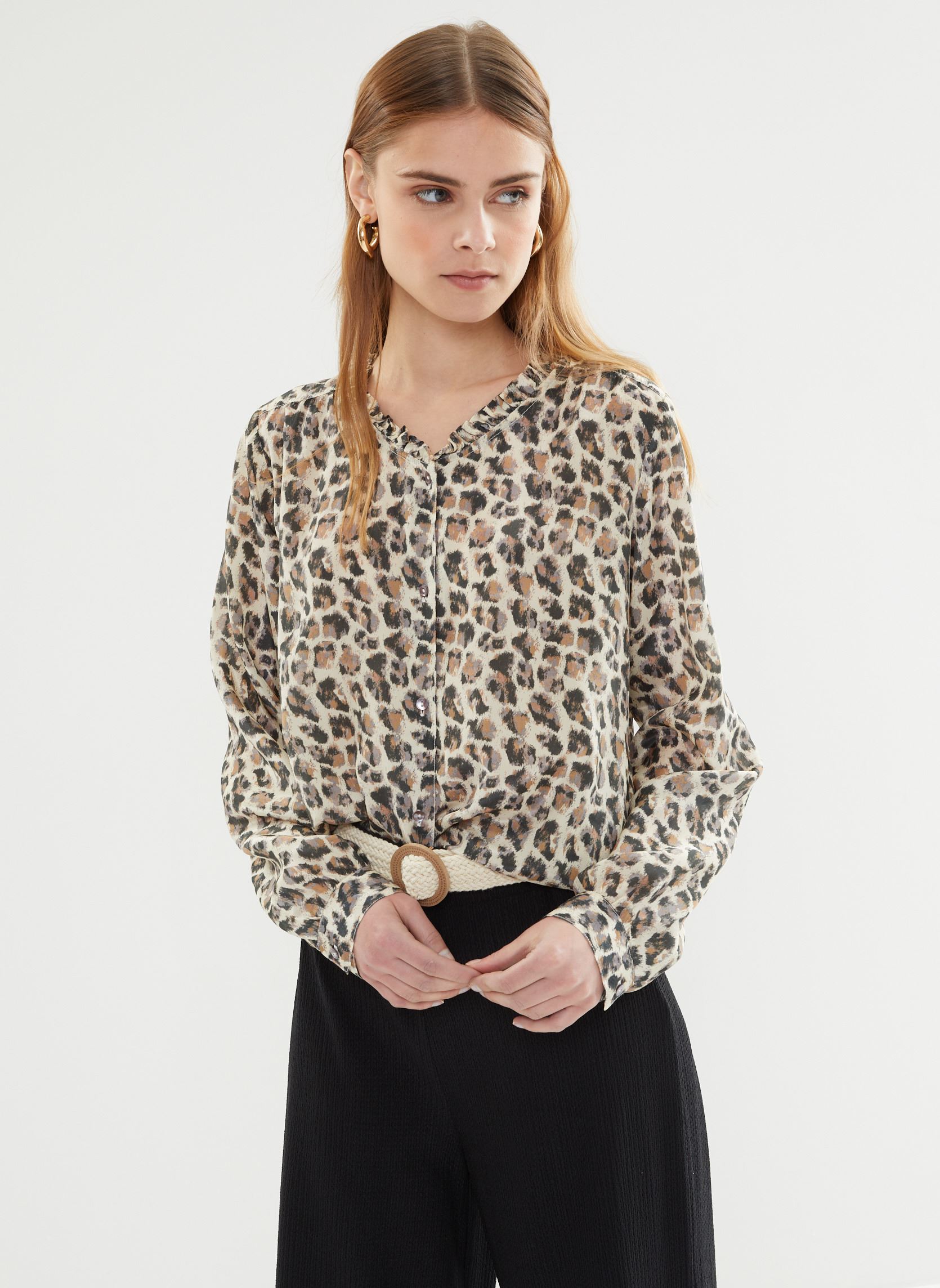 Hemden 73158 Conrad Chemise damen braun Five Jeans Hemden 73158 Conrad Chemise damen braun LEOPARD