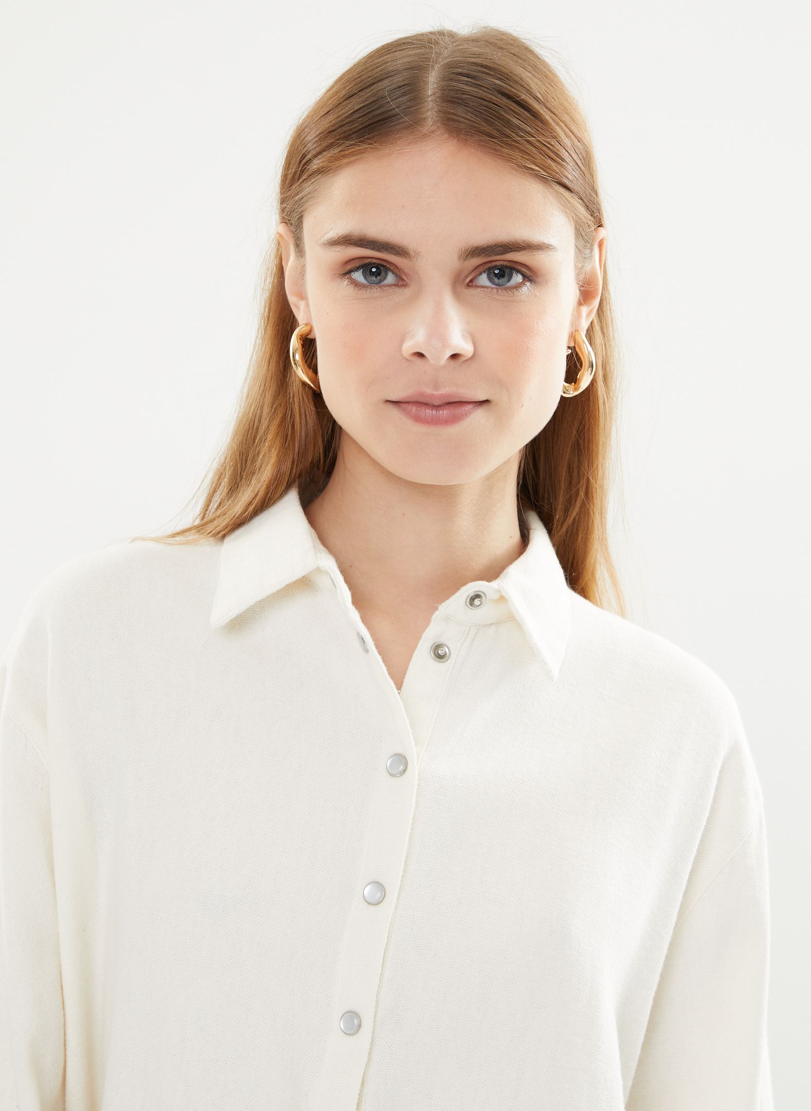 Langarm-Hemden 79777 Cotte Chemise damen weiß Five Jeans Langarm-Hemden 79777 Cotte Chemise damen weiß OFF WHITE