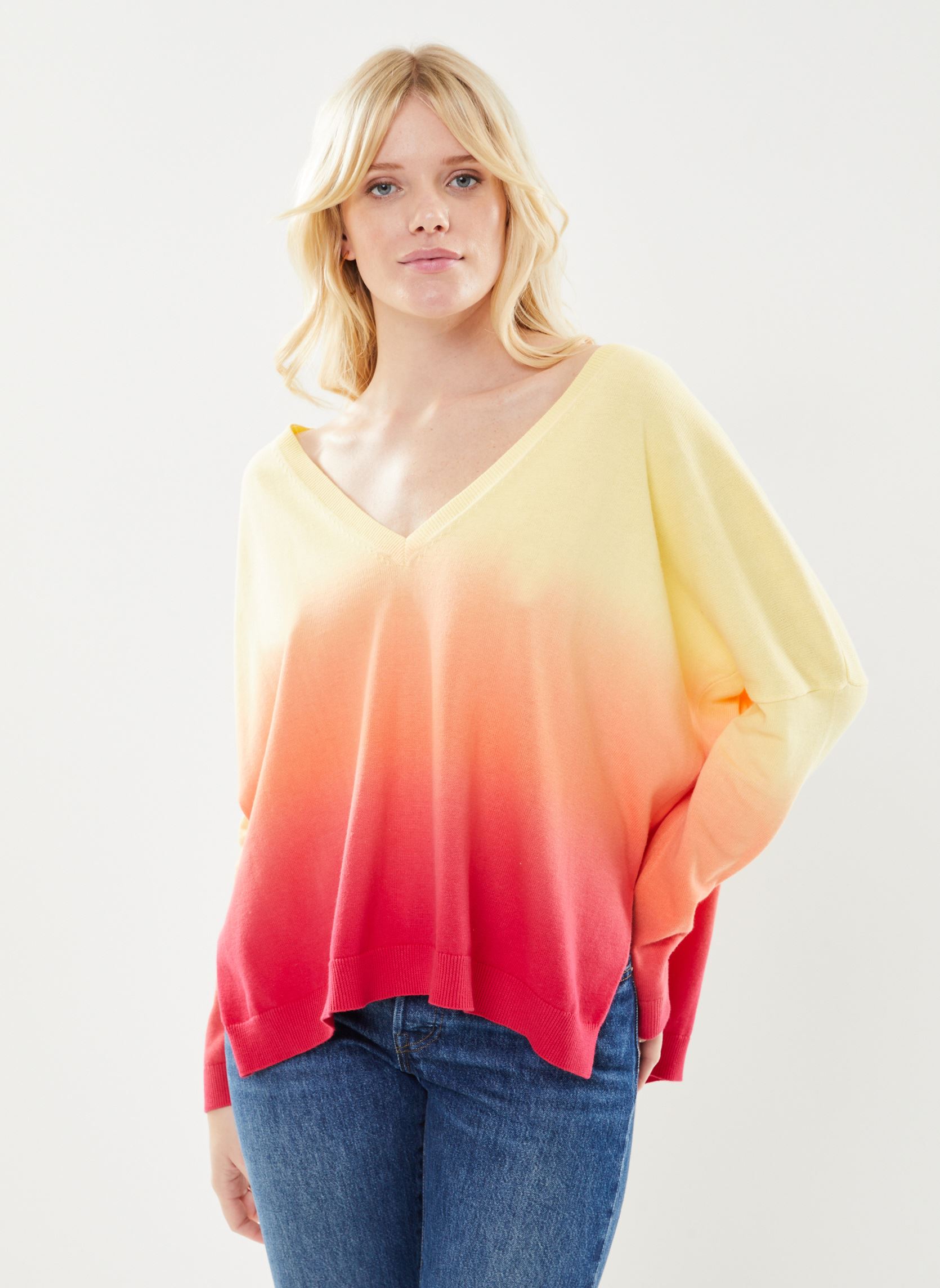 Pullover Poe2410 Pull damen mehrfarbig Five Jeans Pullover Poe2410 Pull damen mehrfarbig ORANGE