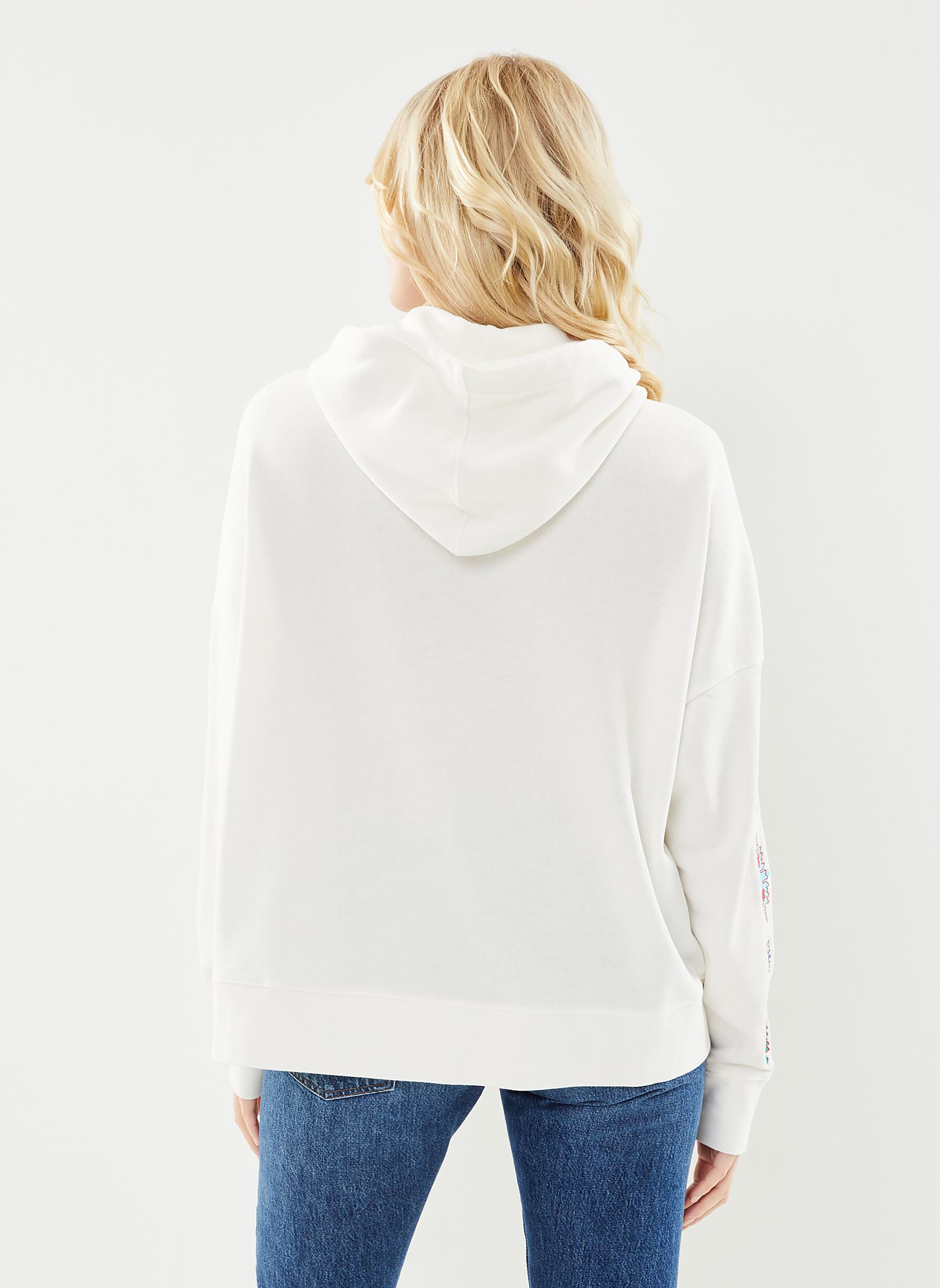 Kapuzenpullover Swe2412 Sweat damen weiß Five Jeans Kapuzenpullover Swe2412 Sweat damen weiß OFF WHITE