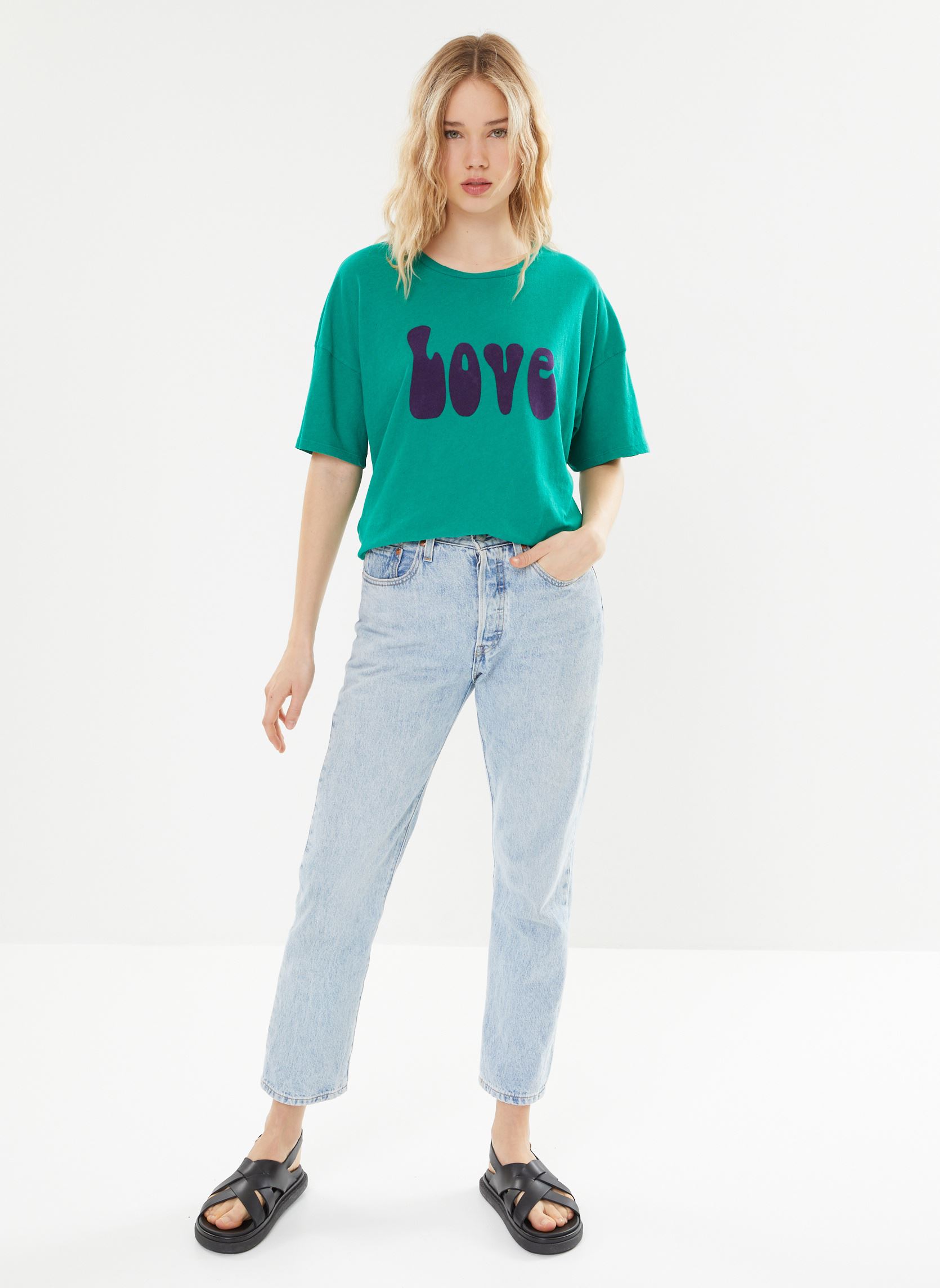 Sweatshirts Swe2419 Sweat femme vert Five Jeans Sweatshirts Swe2419 Sweat femme vert GREEN PURPLE