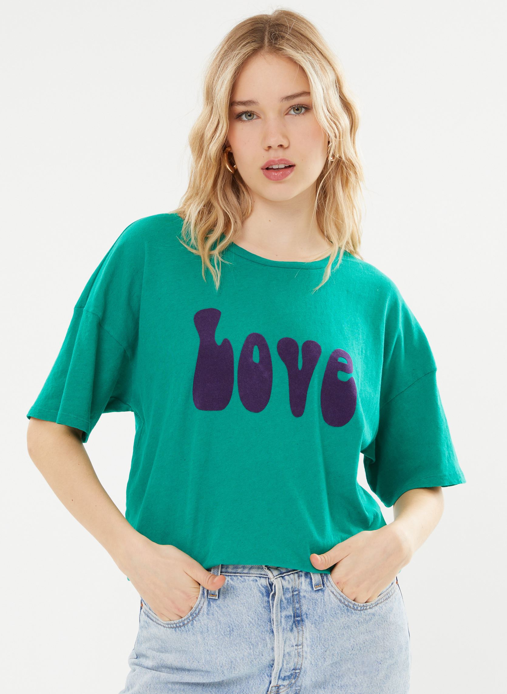 Sweatshirts Swe2419 Sweat femme vert Five Jeans Sweatshirts Swe2419 Sweat femme vert GREEN PURPLE