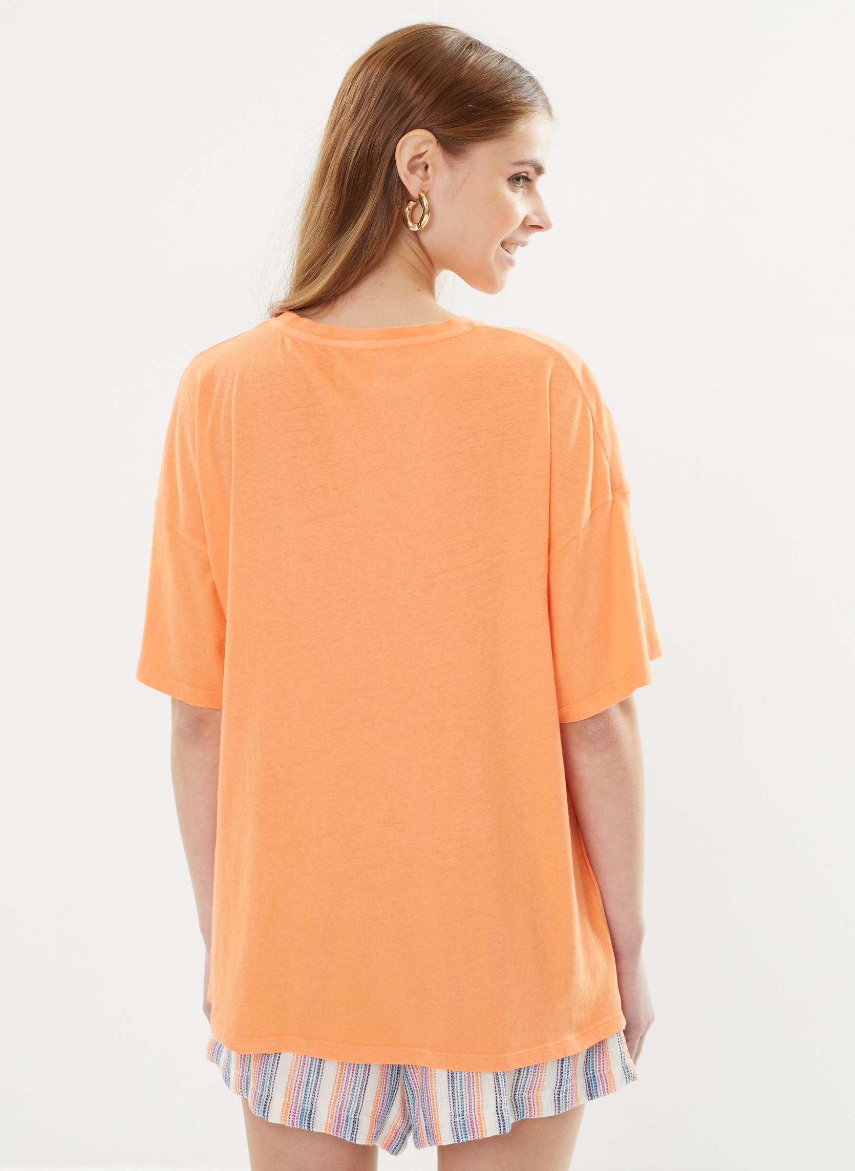 Tee-shirts manches courtes Tse2415 Tee-Shirt femme orange Five Jeans Tee-shirts manches courtes Tse2415 Tee-Shirt femme orange ORANGE/YELLOW
