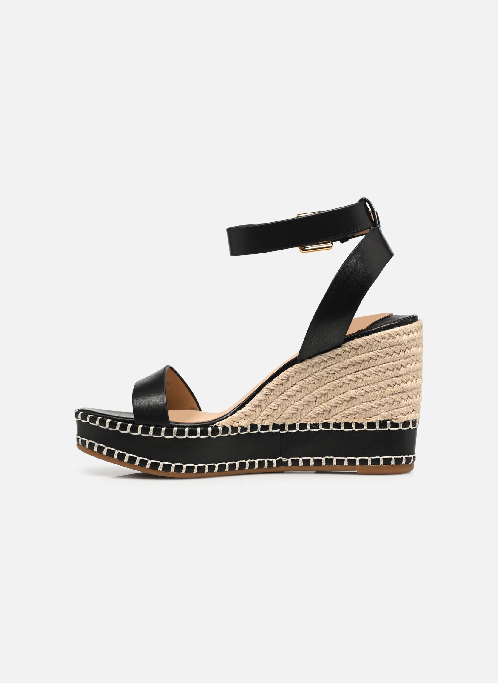 Sandali con zeppa e plateau HILARIE ESPADRILLES WEDGE donna nero Lauren Ralph Lauren Sandali con zeppa e plateau HILARIE ESPADRILLES WEDGE donna nero BLACK