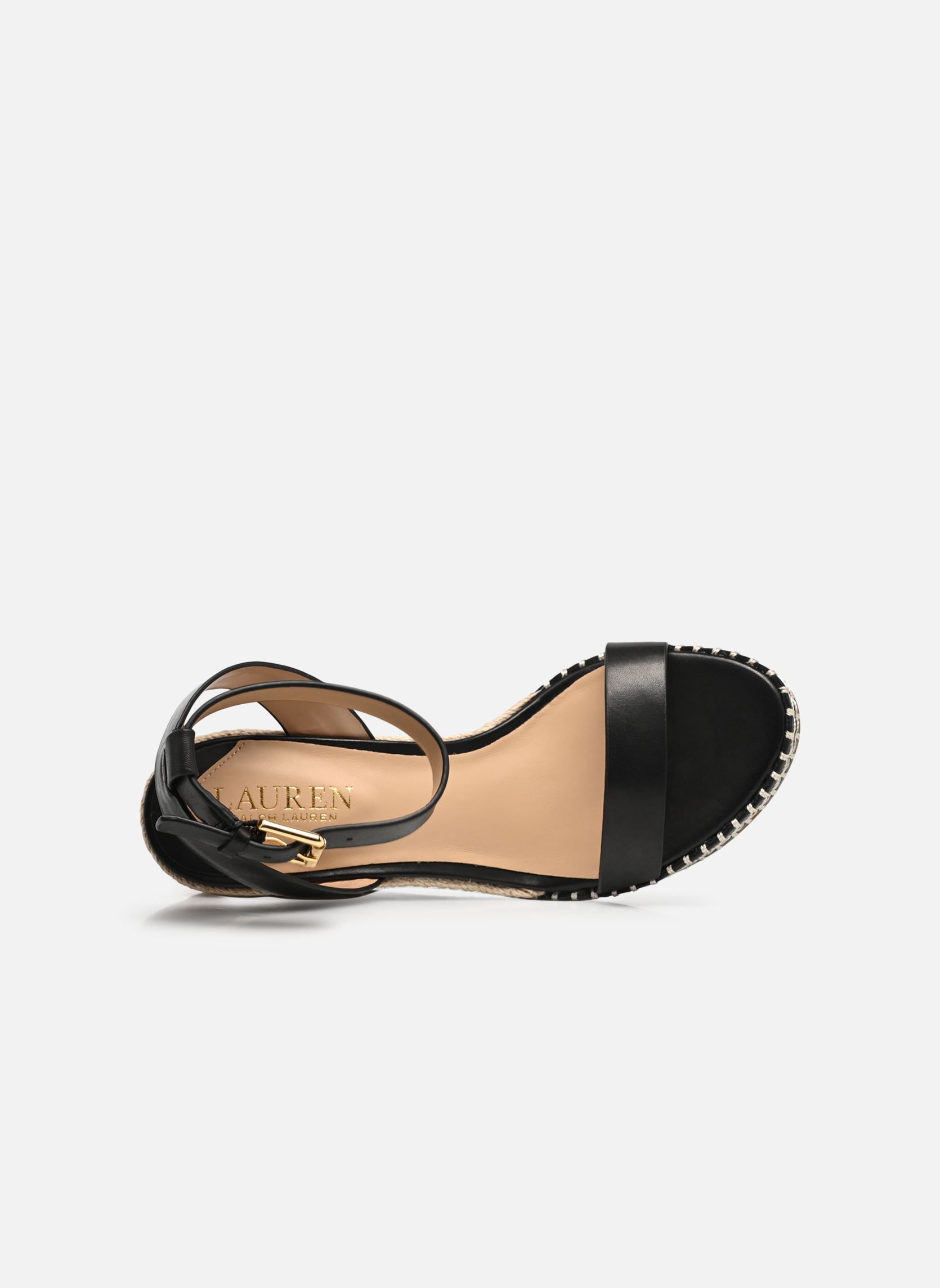 Sandali con zeppa e plateau HILARIE ESPADRILLES WEDGE donna nero Lauren Ralph Lauren Sandali con zeppa e plateau HILARIE ESPADRILLES WEDGE donna nero BLACK