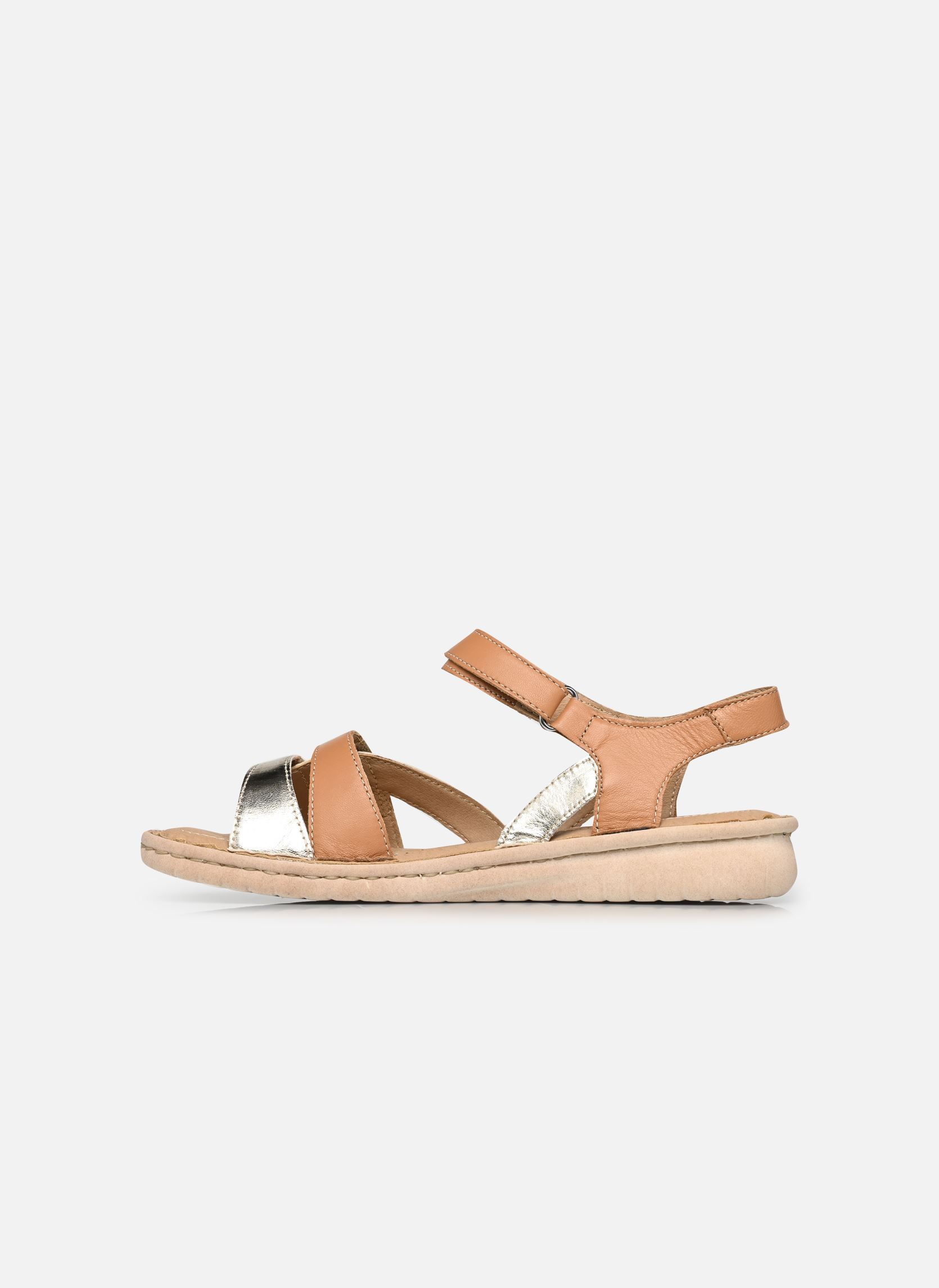Flache Sandalen Robbin - sandales compensées damen braun Georgia Rose Soft Flache Sandalen Robbin - sandales compensées damen braun Cognac