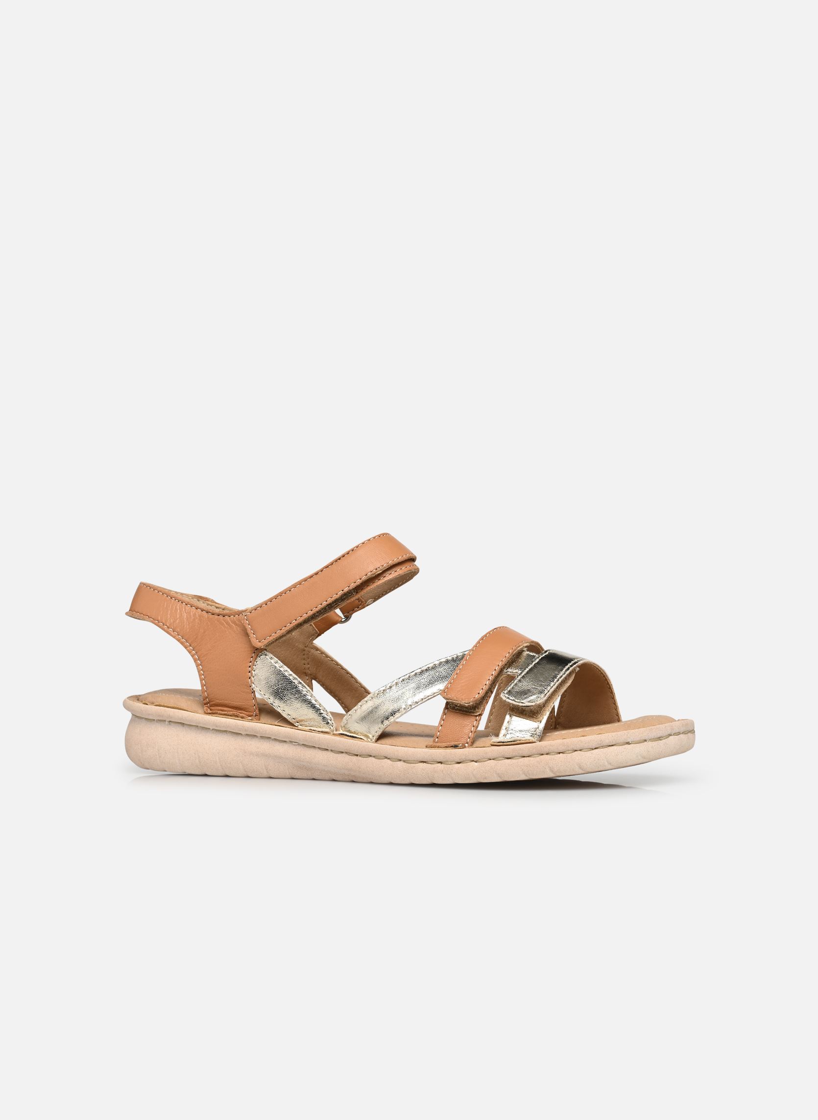 Flache Sandalen Robbin - sandales compensées damen braun Georgia Rose Soft Flache Sandalen Robbin - sandales compensées damen braun Cognac