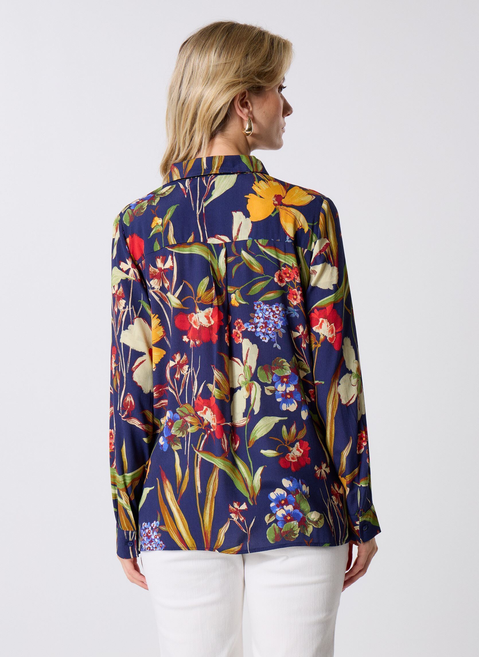 Chemises manches longues BAMA femme bleu Georgia Rose Chemises manches longues BAMA femme bleu MARINE