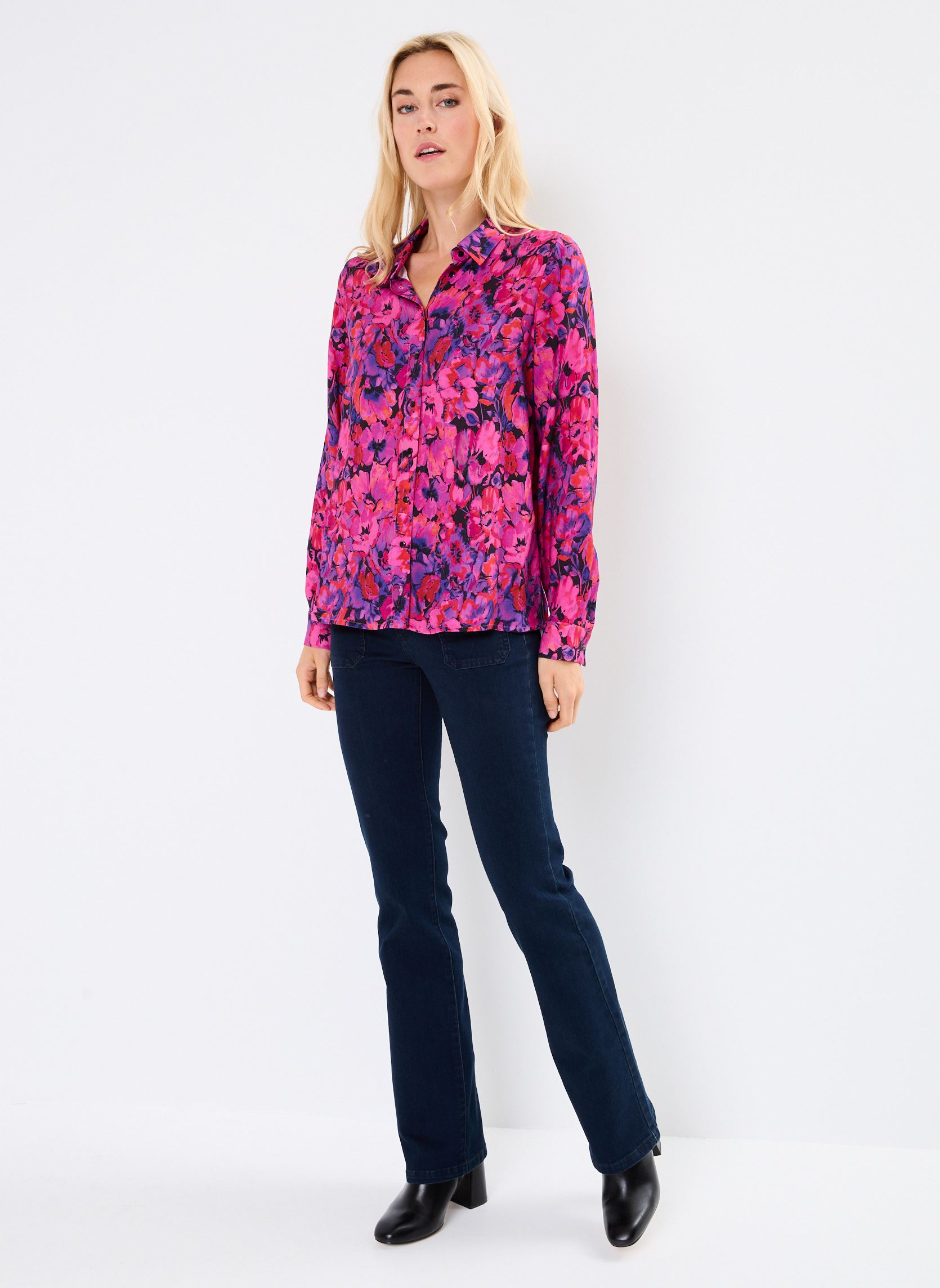Camicie a maniche lunghe BAMA donna rosa Georgia Rose Camicie a maniche lunghe BAMA donna rosa ROSE FUSCHIA