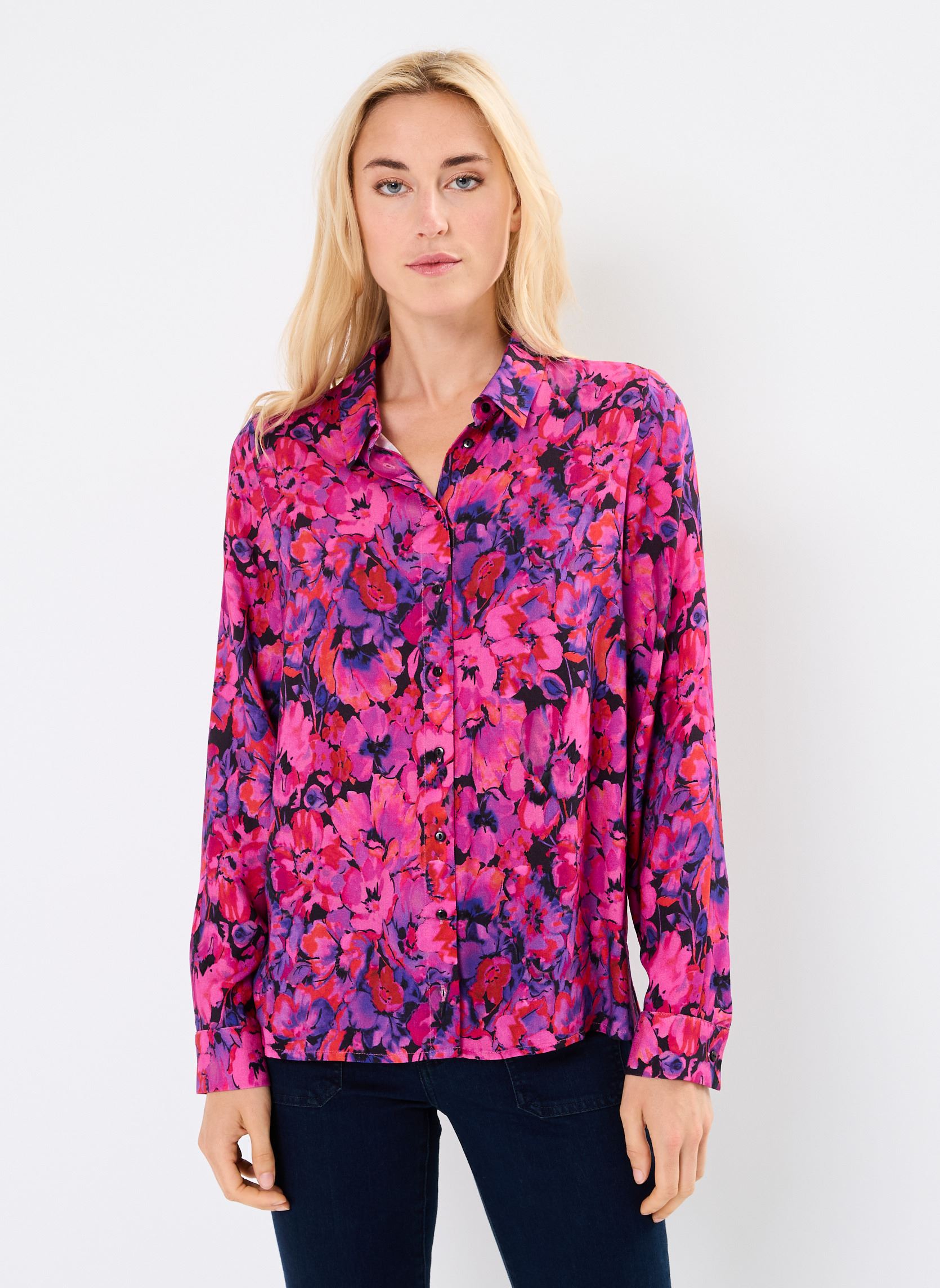 Camicie a maniche lunghe BAMA donna rosa Georgia Rose Camicie a maniche lunghe BAMA donna rosa ROSE FUSCHIA