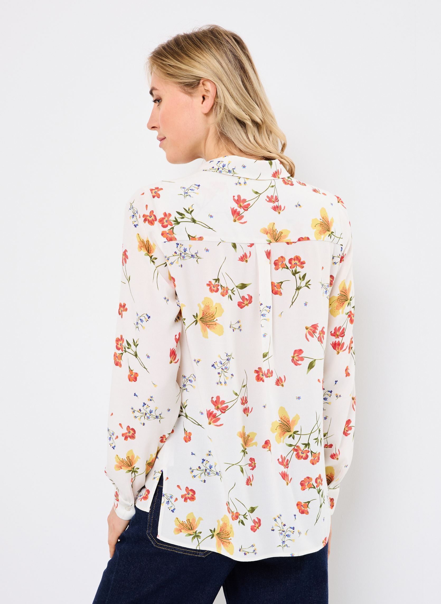 Langarm-Hemden BAMA damen weiß Georgia Rose Langarm-Hemden BAMA damen weiß BLANC CASSE