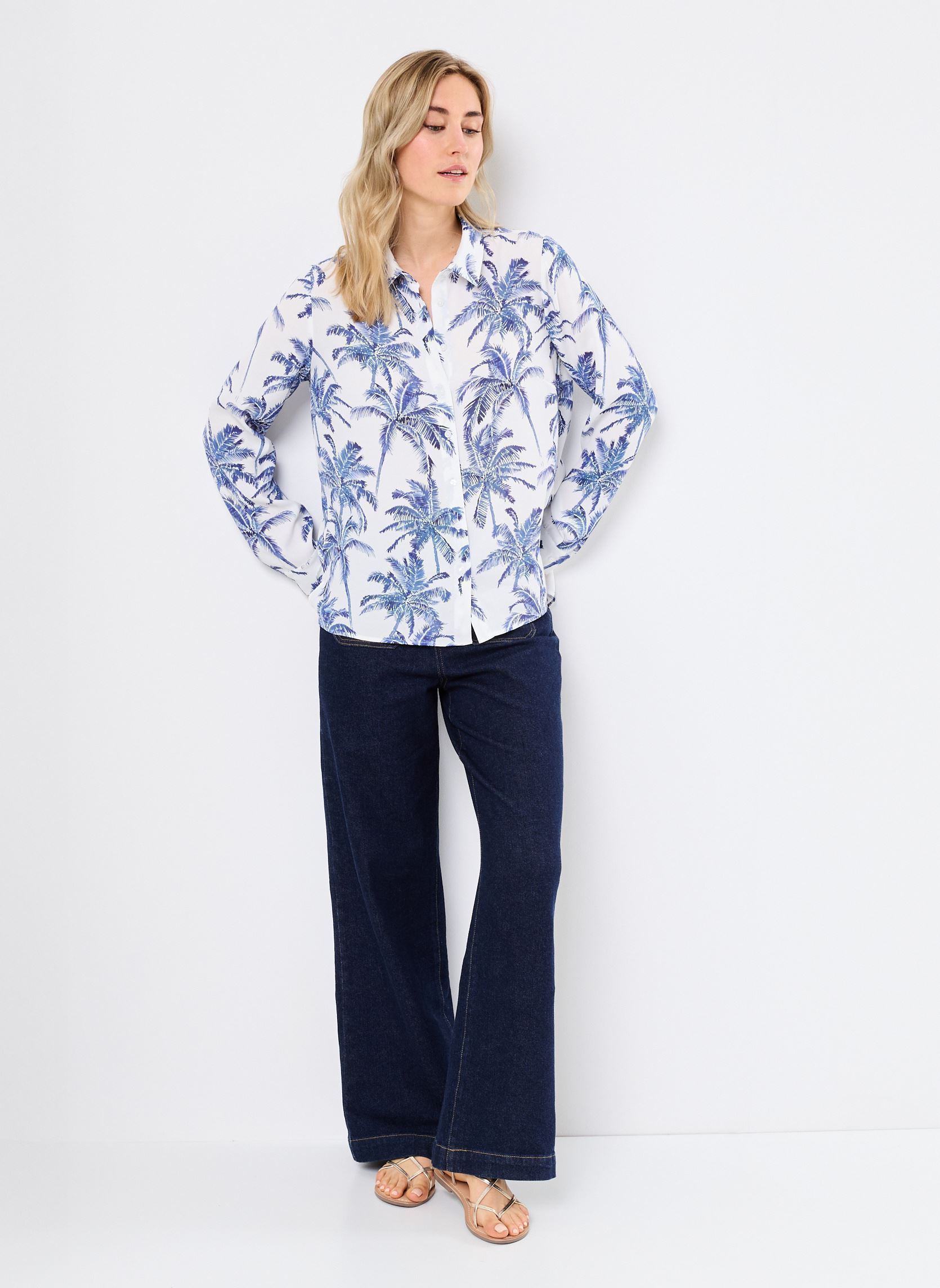 Chemises manches longues BAMA femme blanc Georgia Rose Chemises manches longues BAMA femme blanc BLANC
