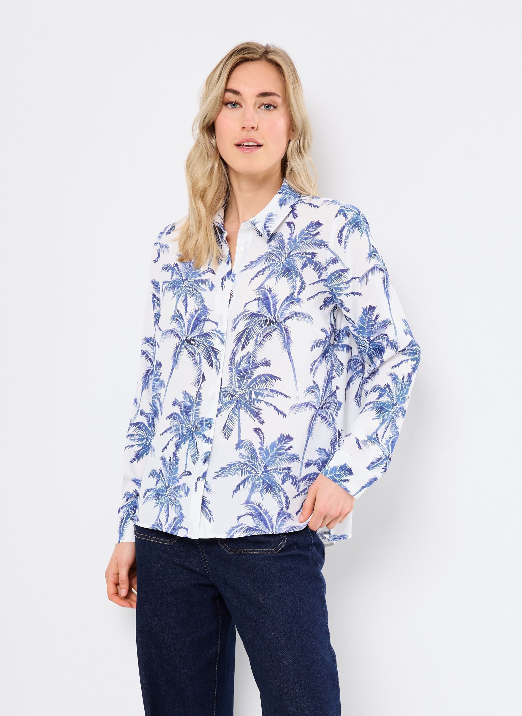 Chemises manches longues BAMA femme blanc Georgia Rose Chemises manches longues BAMA femme blanc BLANC