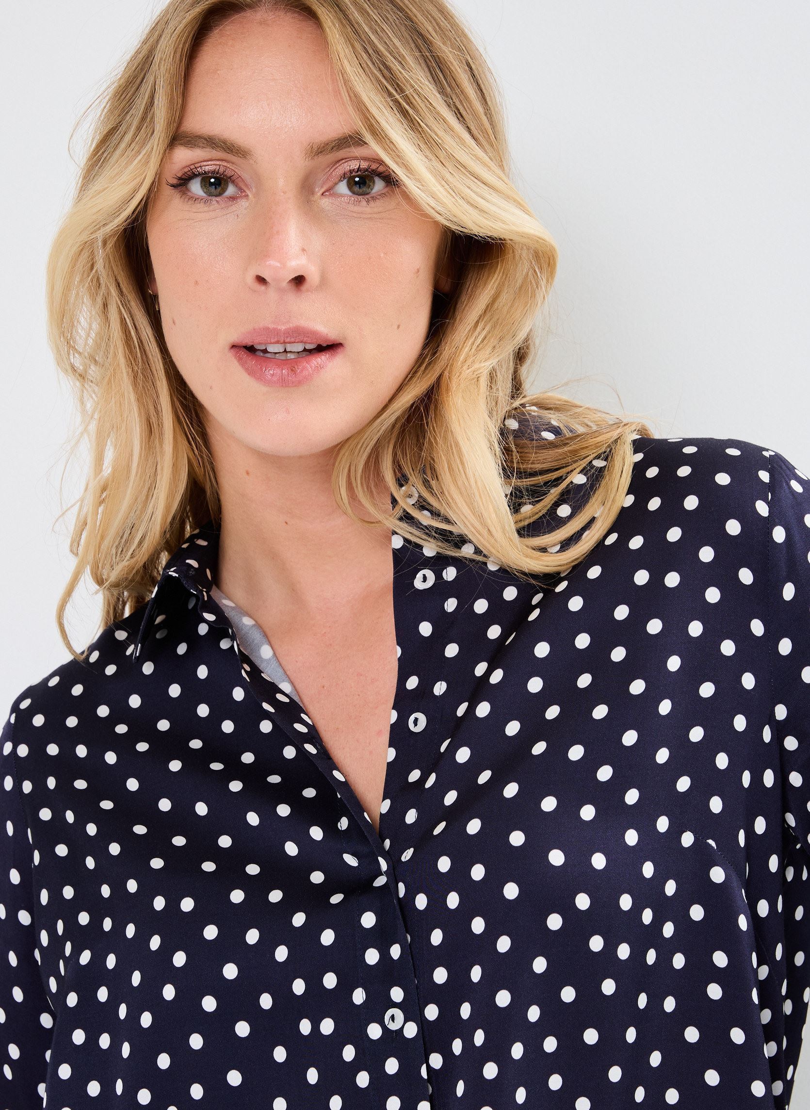 Camisas de manga larga BAMA mujer azul Georgia Rose Camisas de manga larga BAMA mujer azul MARINE POIS