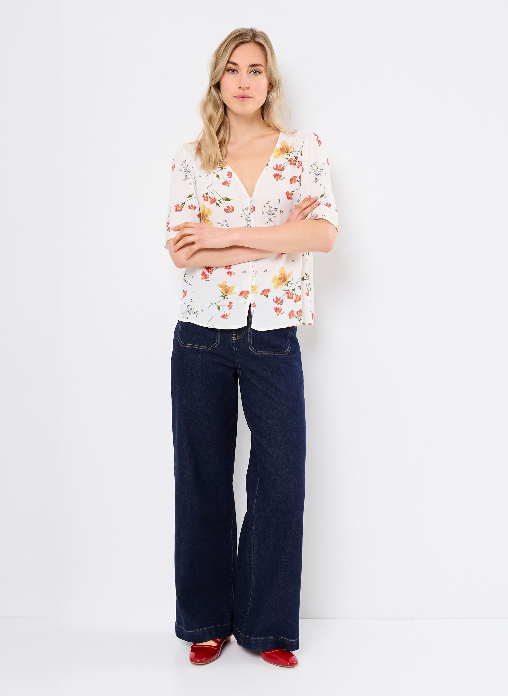 Blouses manches longues BEMA femme blanc Georgia Rose Blouses manches longues BEMA femme blanc BLANC CASSE