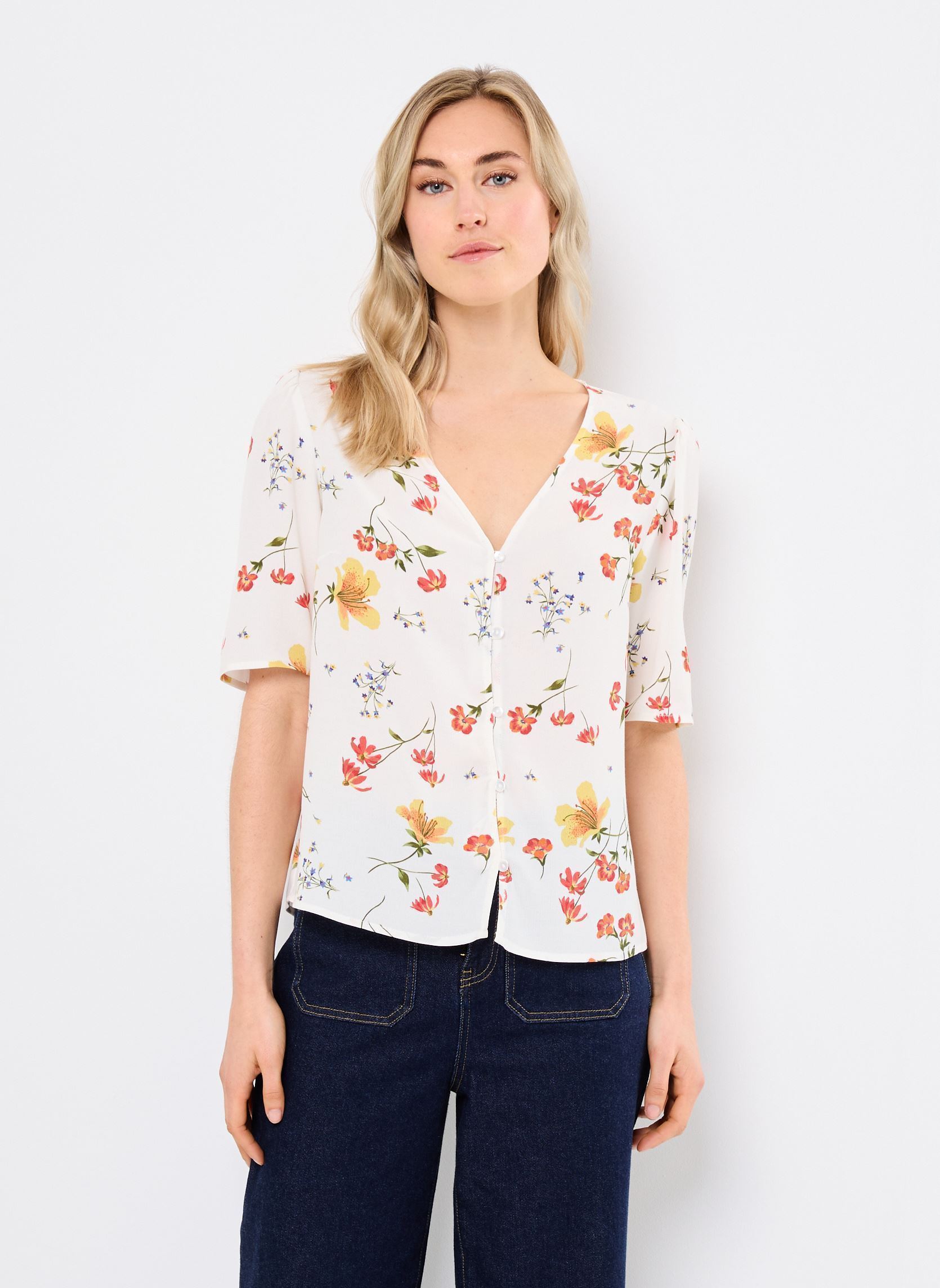 Blouses manches longues BEMA femme blanc Georgia Rose Blouses manches longues BEMA femme blanc BLANC CASSE