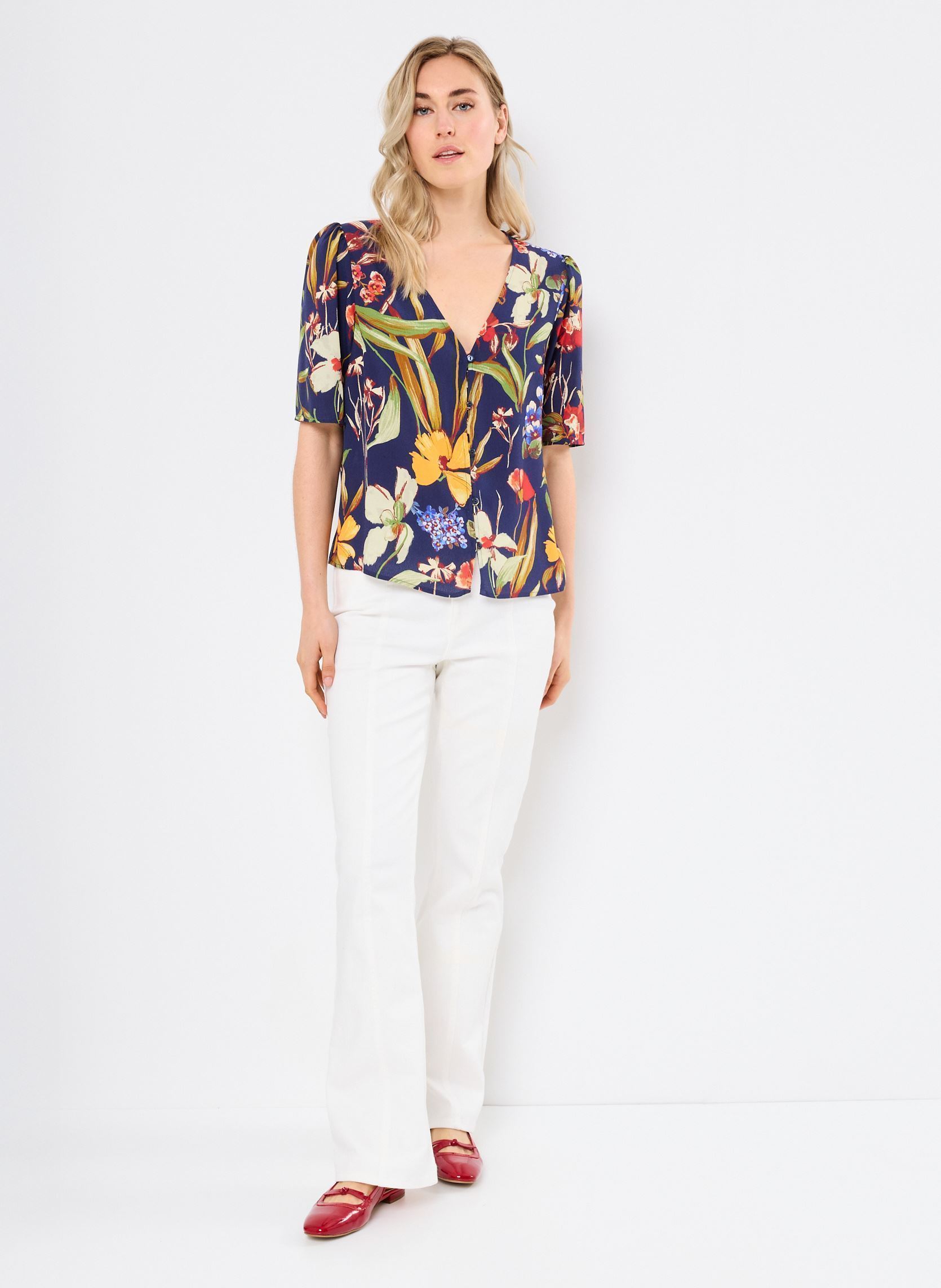 Langarm-Blusen BEMA damen blau Georgia Rose Langarm-Blusen BEMA damen blau MARINE