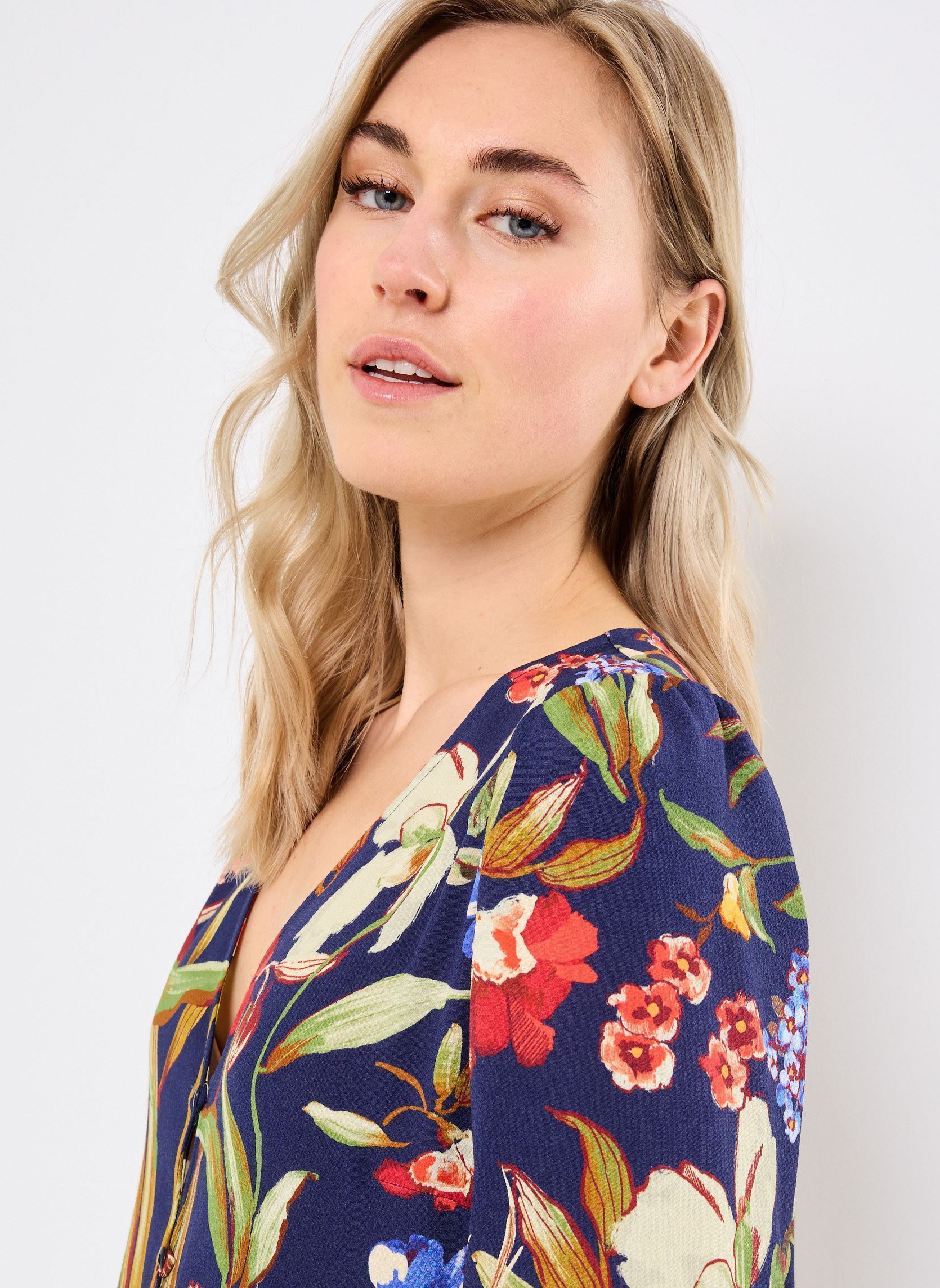 Langarm-Blusen BEMA damen blau Georgia Rose Langarm-Blusen BEMA damen blau MARINE