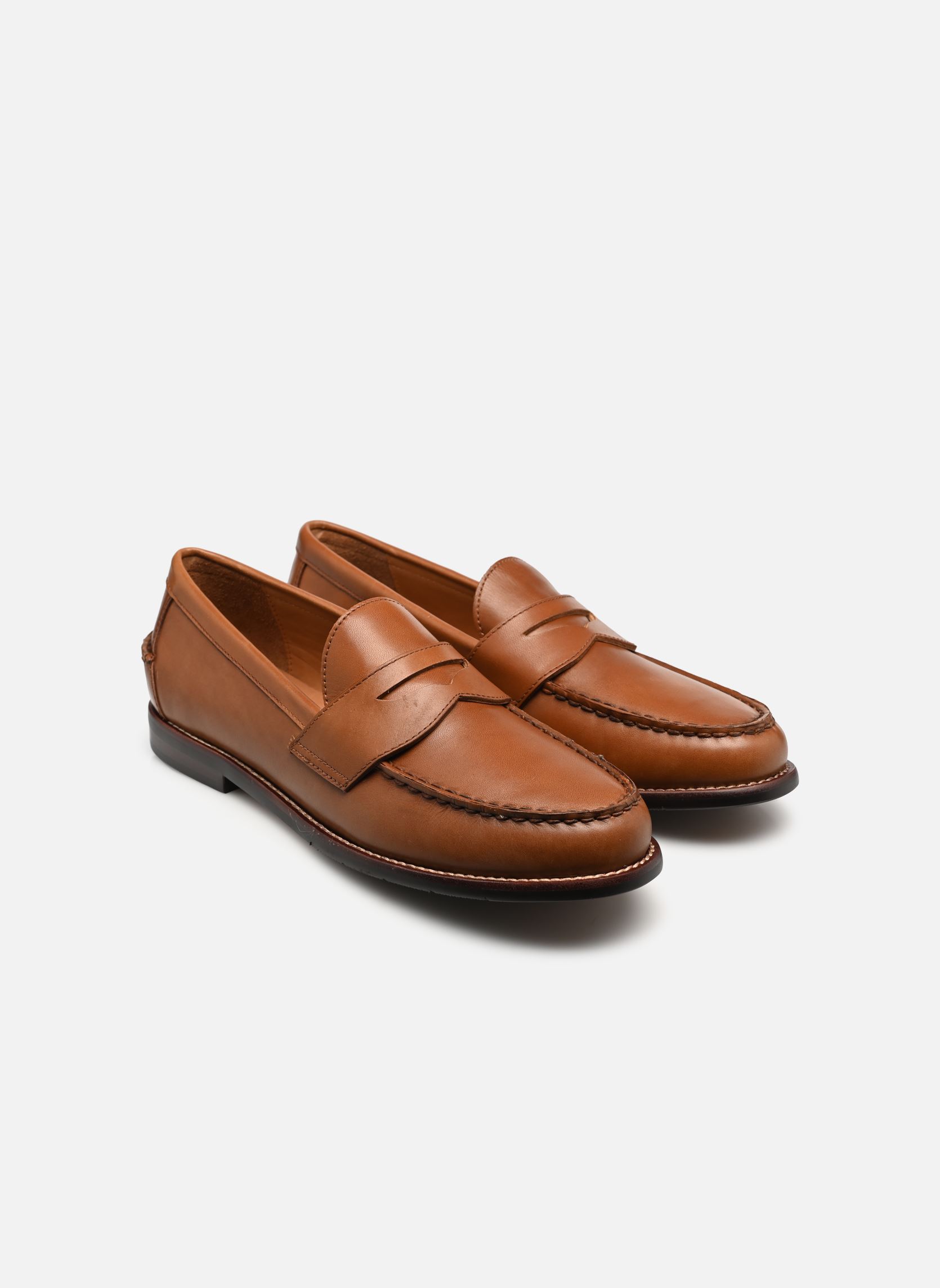 Mocassins ALSTON PENNY-CASUAL SHOE-LOAFER homme marron Polo Ralph Lauren Mocassins ALSTON PENNY-CASUAL SHOE-LOAFER homme marron TAN