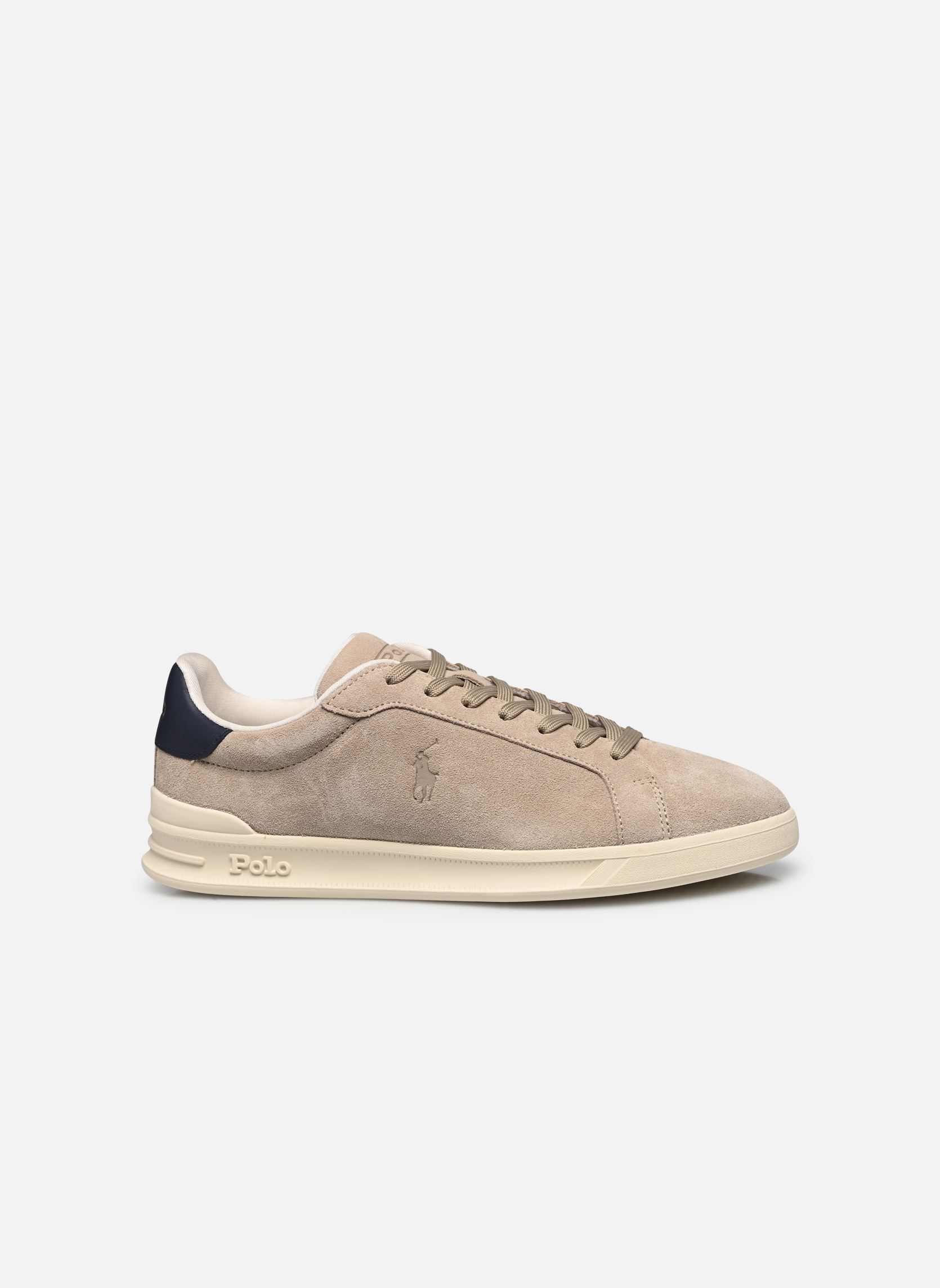 Sneaker HRT CRT II-SNEAKERS-LOW TOP LACE herren beige Polo Ralph Lauren Sneaker HRT CRT II-SNEAKERS-LOW TOP LACE herren beige MILKSHAKE/NAVY