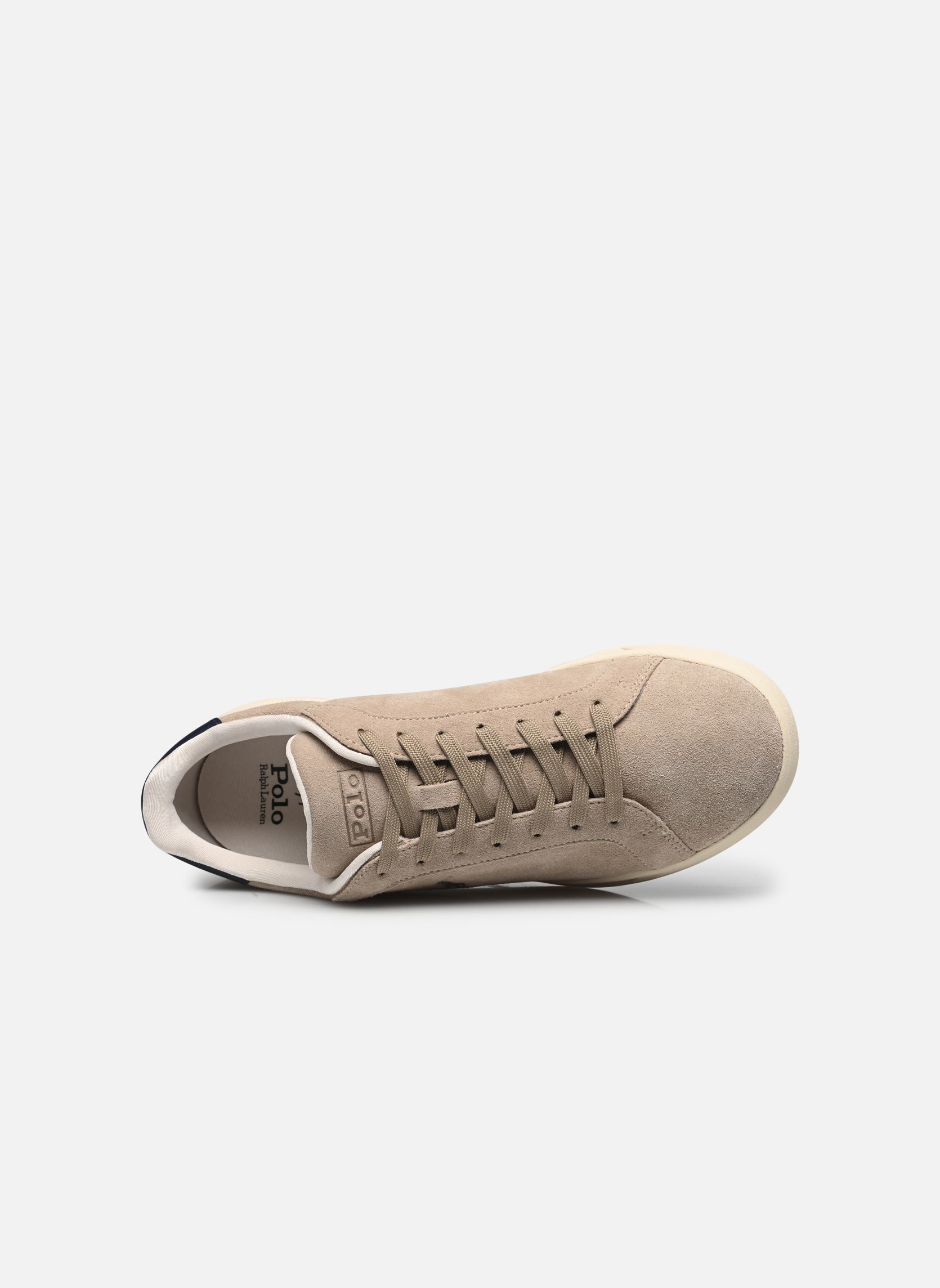 Sneaker HRT CRT II-SNEAKERS-LOW TOP LACE herren beige Polo Ralph Lauren Sneaker HRT CRT II-SNEAKERS-LOW TOP LACE herren beige MILKSHAKE/NAVY