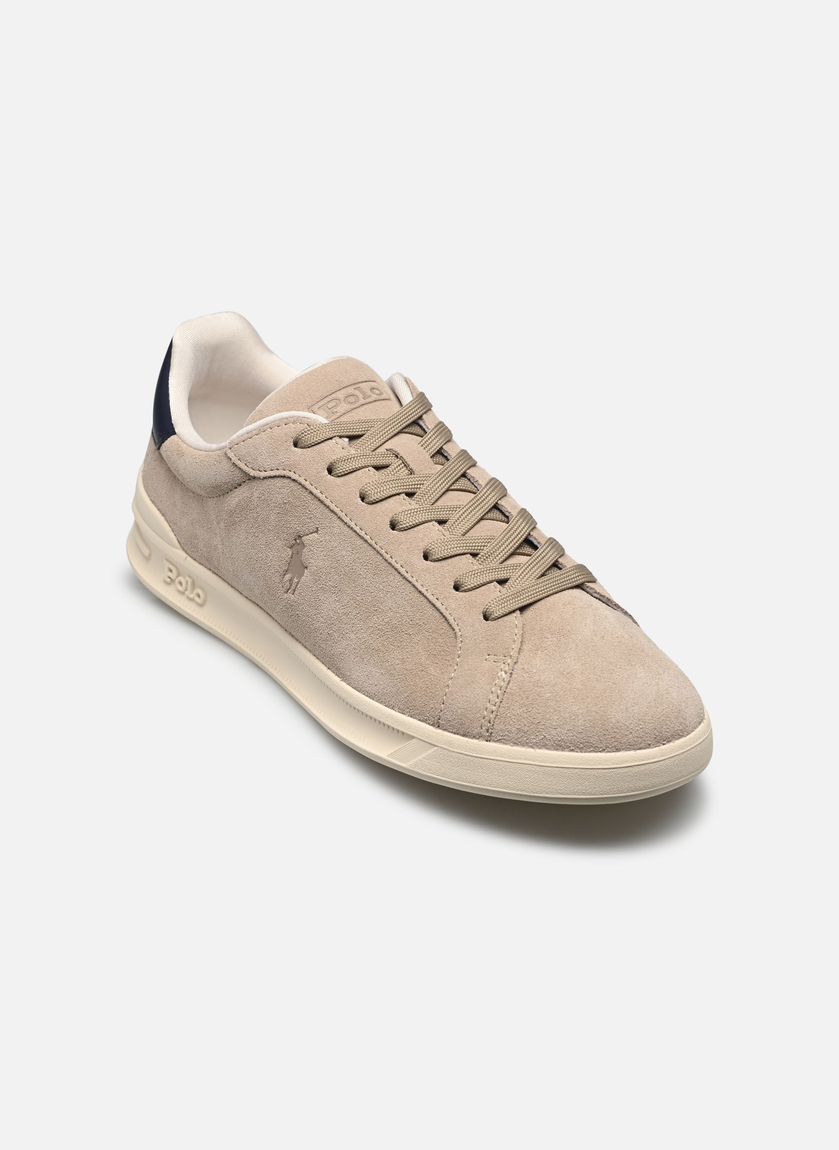 Sneaker HRT CRT II-SNEAKERS-LOW TOP LACE herren beige Polo Ralph Lauren Sneaker HRT CRT II-SNEAKERS-LOW TOP LACE herren beige MILKSHAKE/NAVY