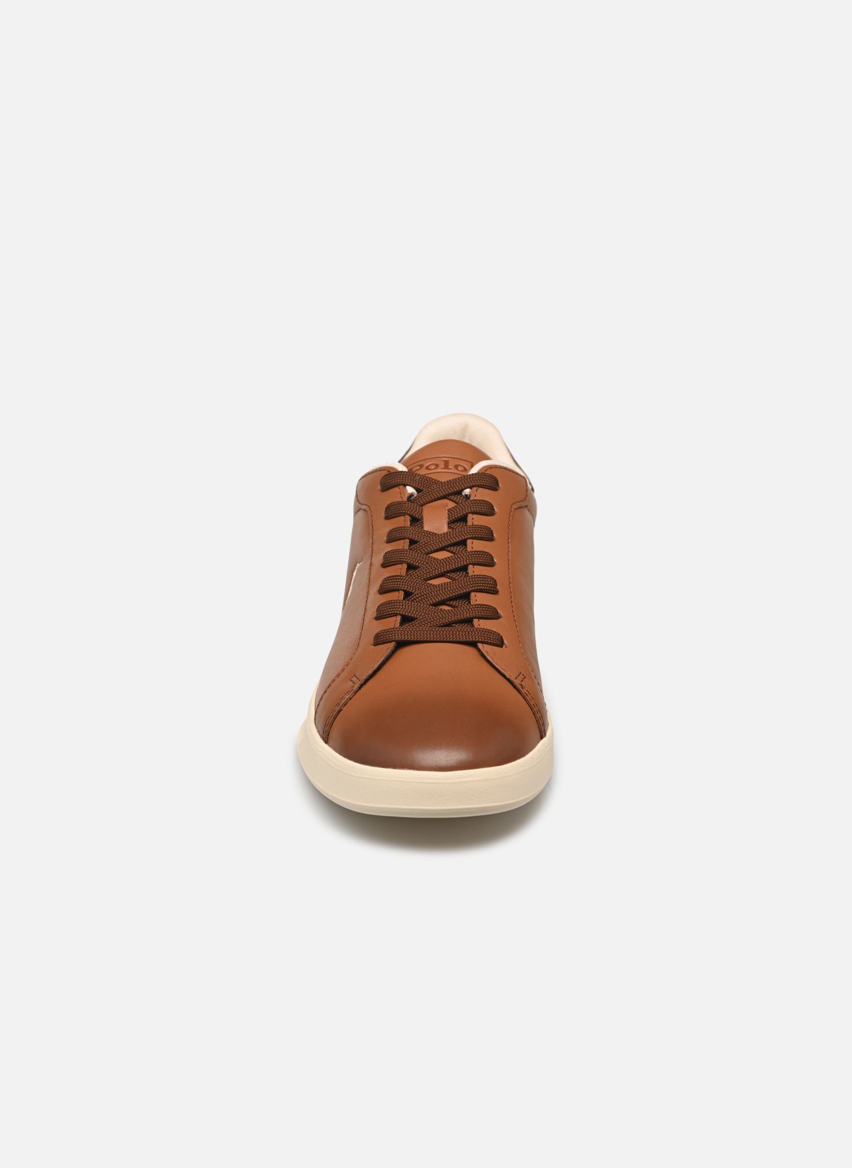 Baskets HRT CRT II-SNEAKERS-LOW TOP LACE homme marron Polo Ralph Lauren Baskets HRT CRT II-SNEAKERS-LOW TOP LACE homme marron TAN/ECRU PP