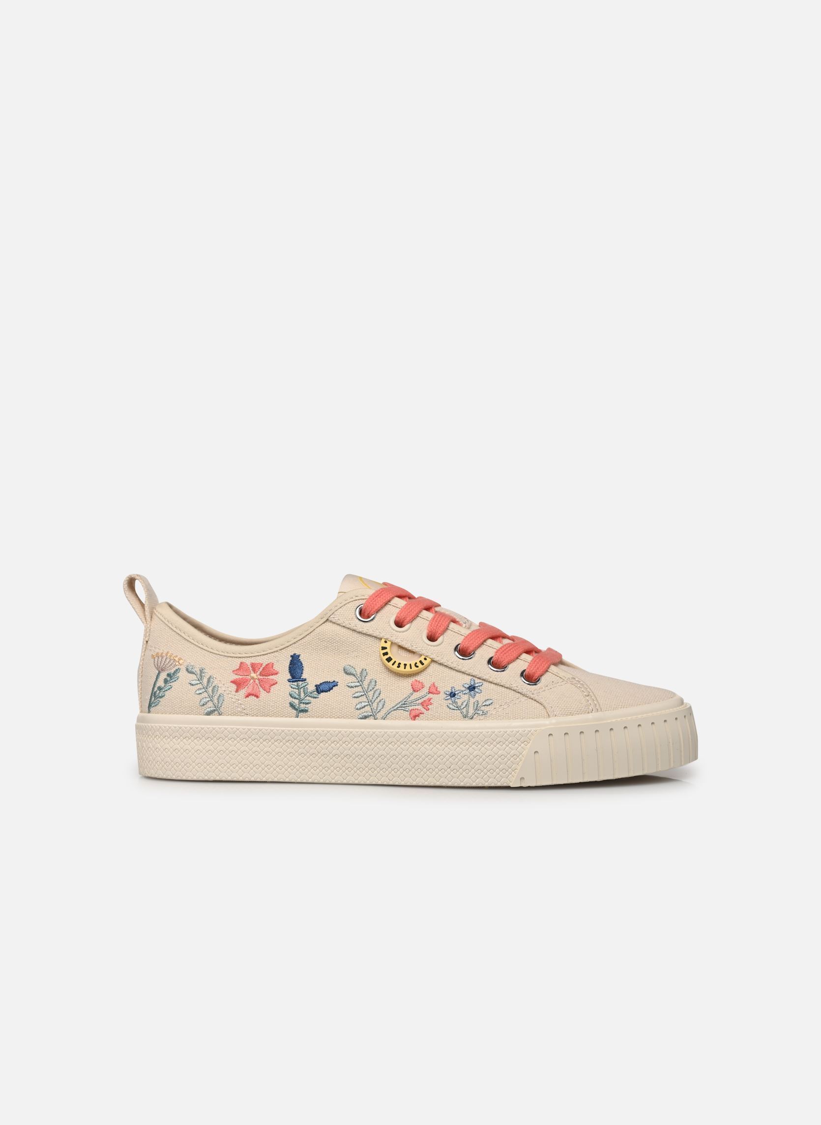 Baskets STOMP SNEAKER W femme beige Armistice Baskets STOMP SNEAKER W femme beige COTON/EMBROID DOVE/MULTICOLORE