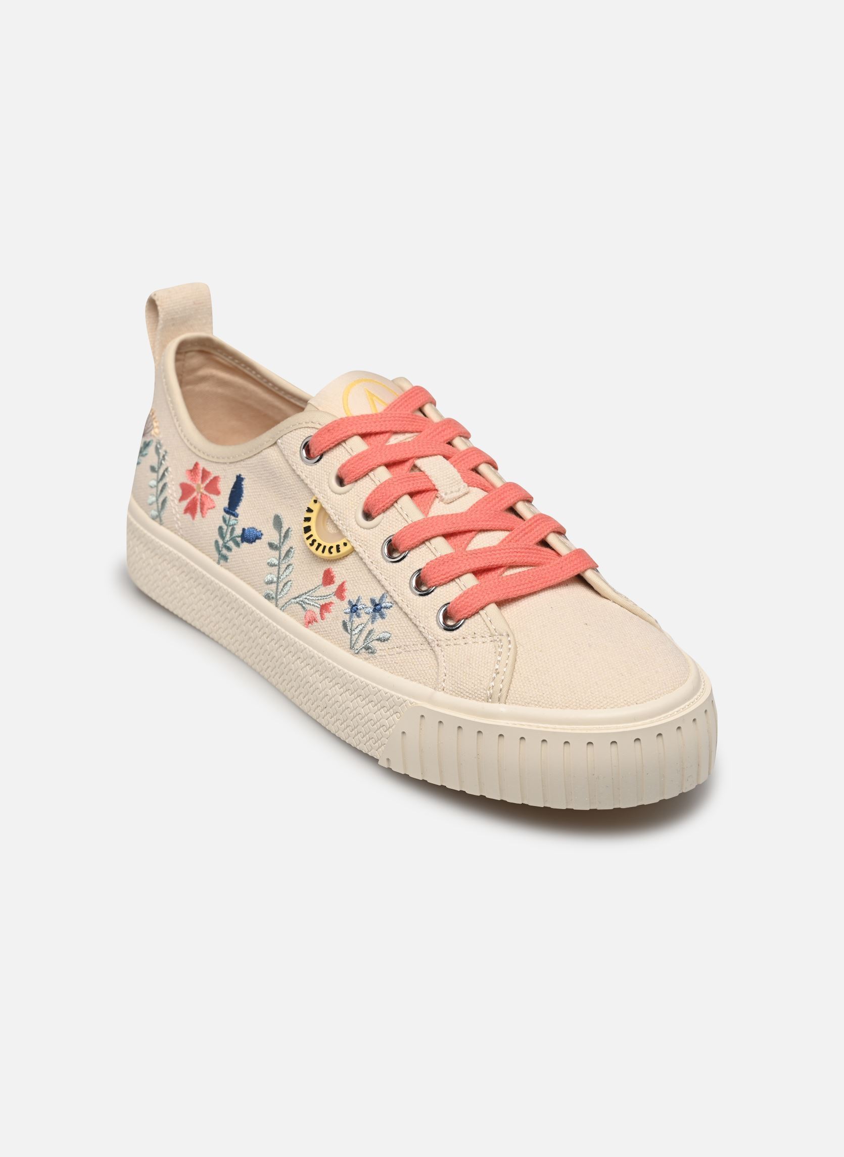 Baskets STOMP SNEAKER W femme beige Armistice Baskets STOMP SNEAKER W femme beige COTON/EMBROID DOVE/MULTICOLORE