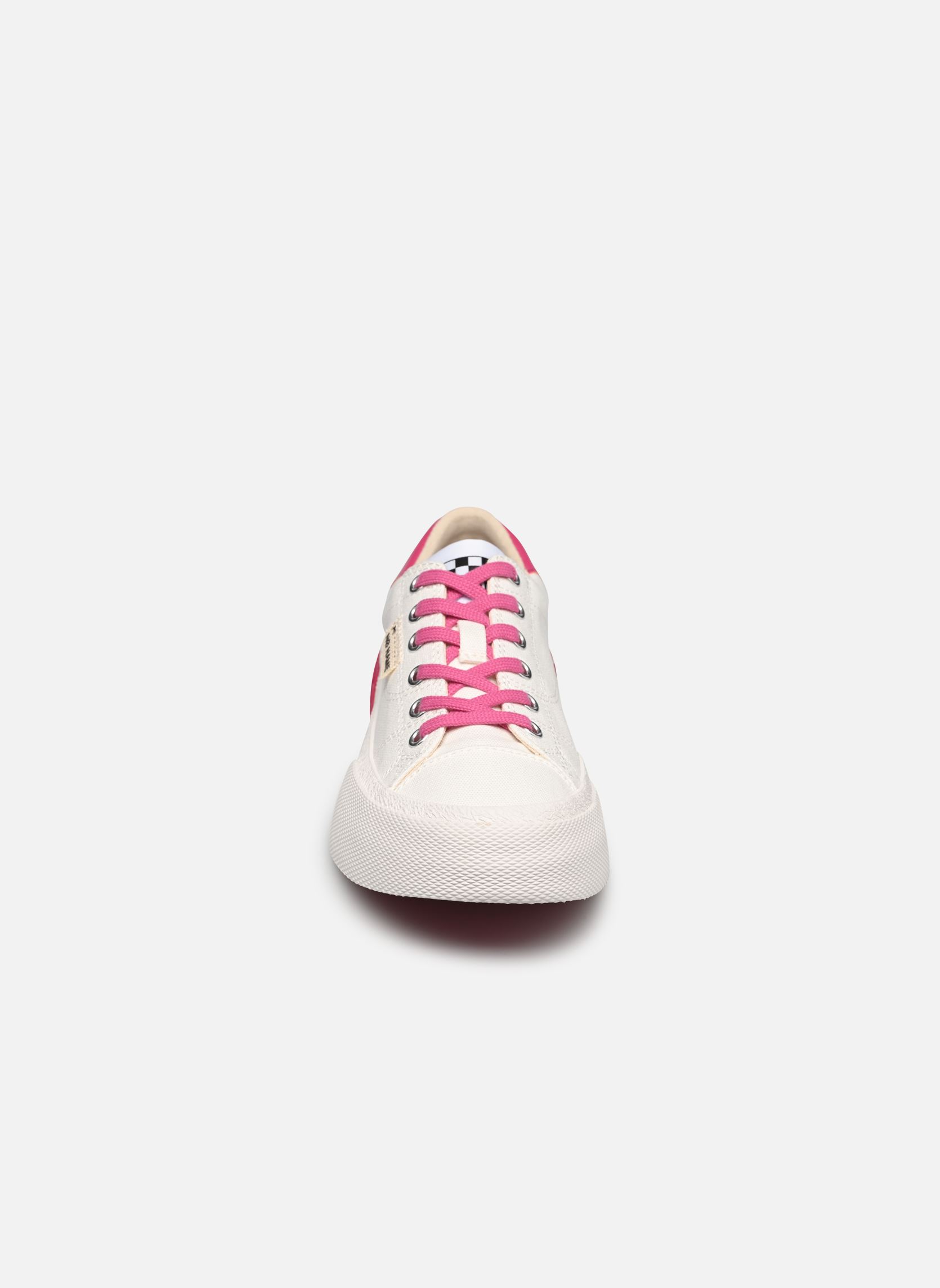 Leinen-Sneaker Reset Sneaker damen weiß No Name Leinen-Sneaker Reset Sneaker damen weiß WHITE/FUXIA