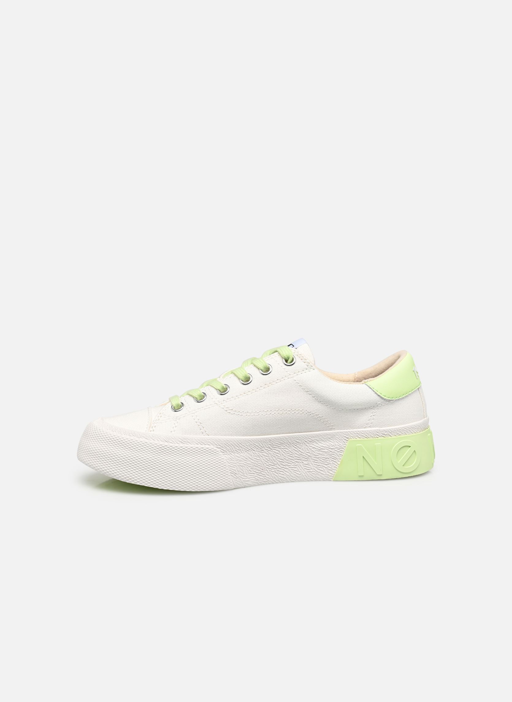 Print sneakers Reset Sneaker dames wit No Name Print sneakers Reset Sneaker dames wit WHITE/LIME