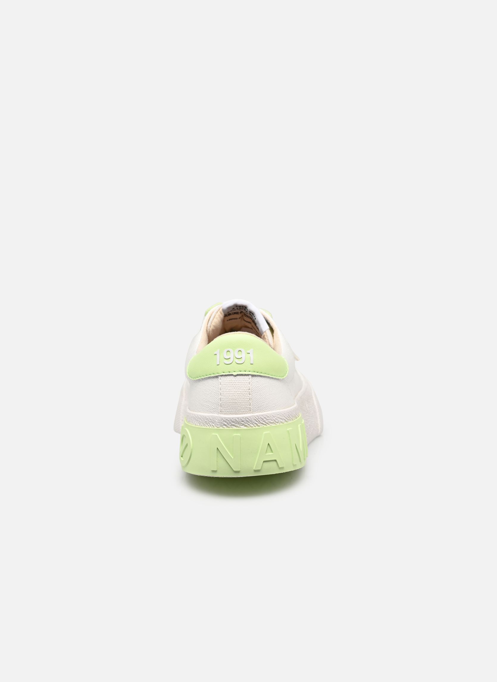 Print sneakers Reset Sneaker dames wit No Name Print sneakers Reset Sneaker dames wit WHITE/LIME