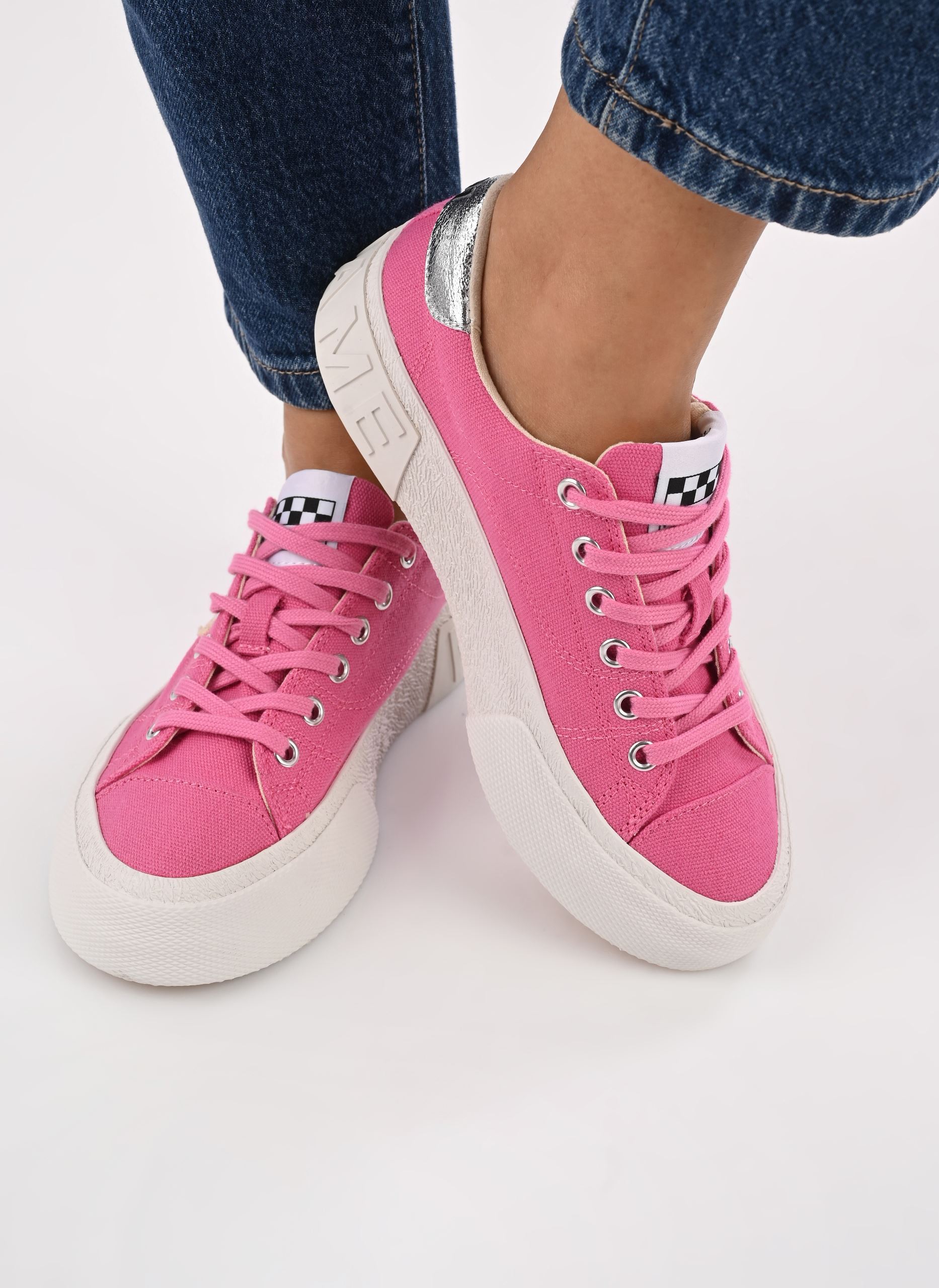 Print sneakers Reset Sneaker dames roze No Name Print sneakers Reset Sneaker dames roze CANDY
