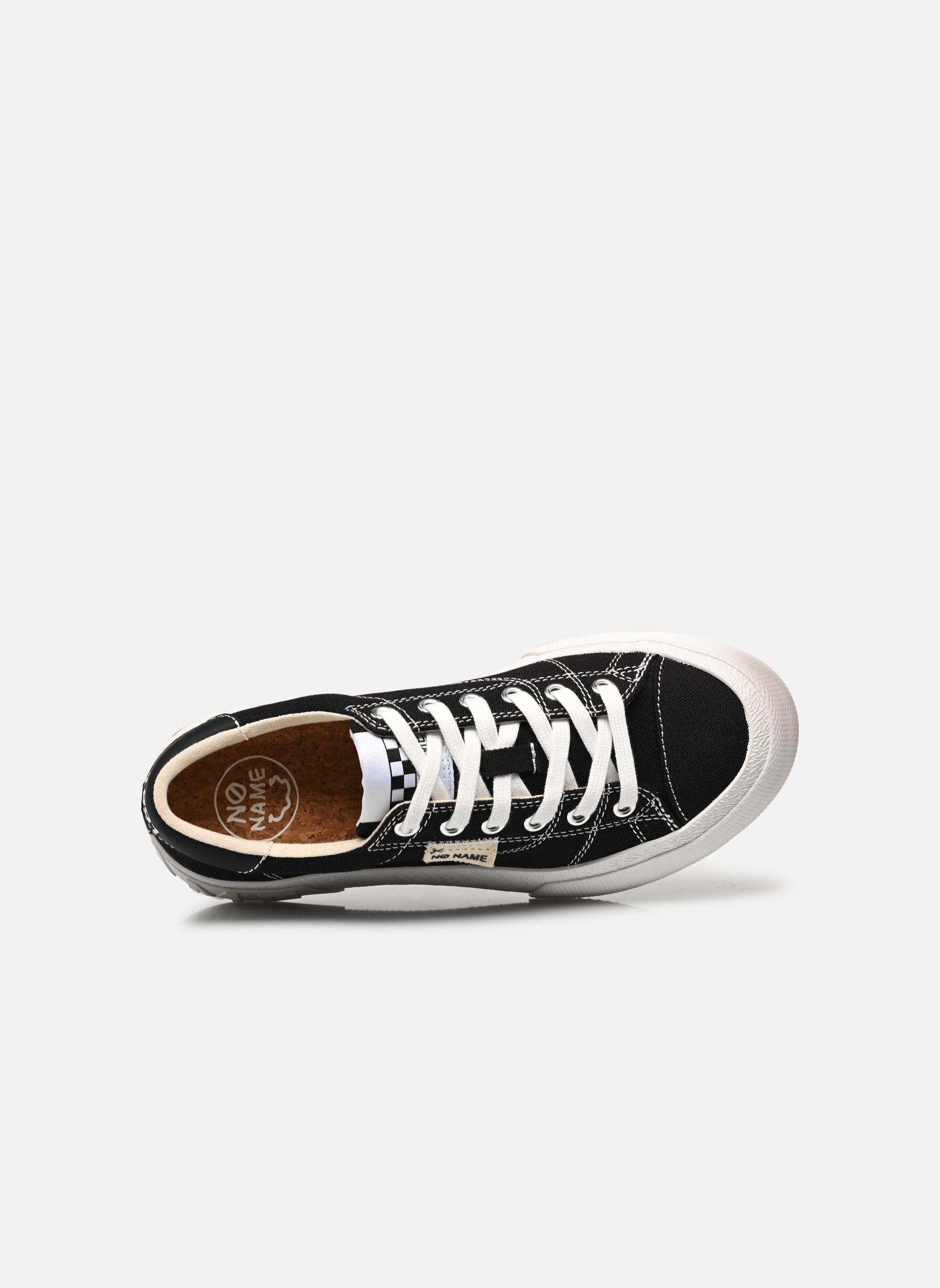 Leinen-Sneaker Reset Sneaker damen schwarz No Name Leinen-Sneaker Reset Sneaker damen schwarz BLACK/STITCH WHITE