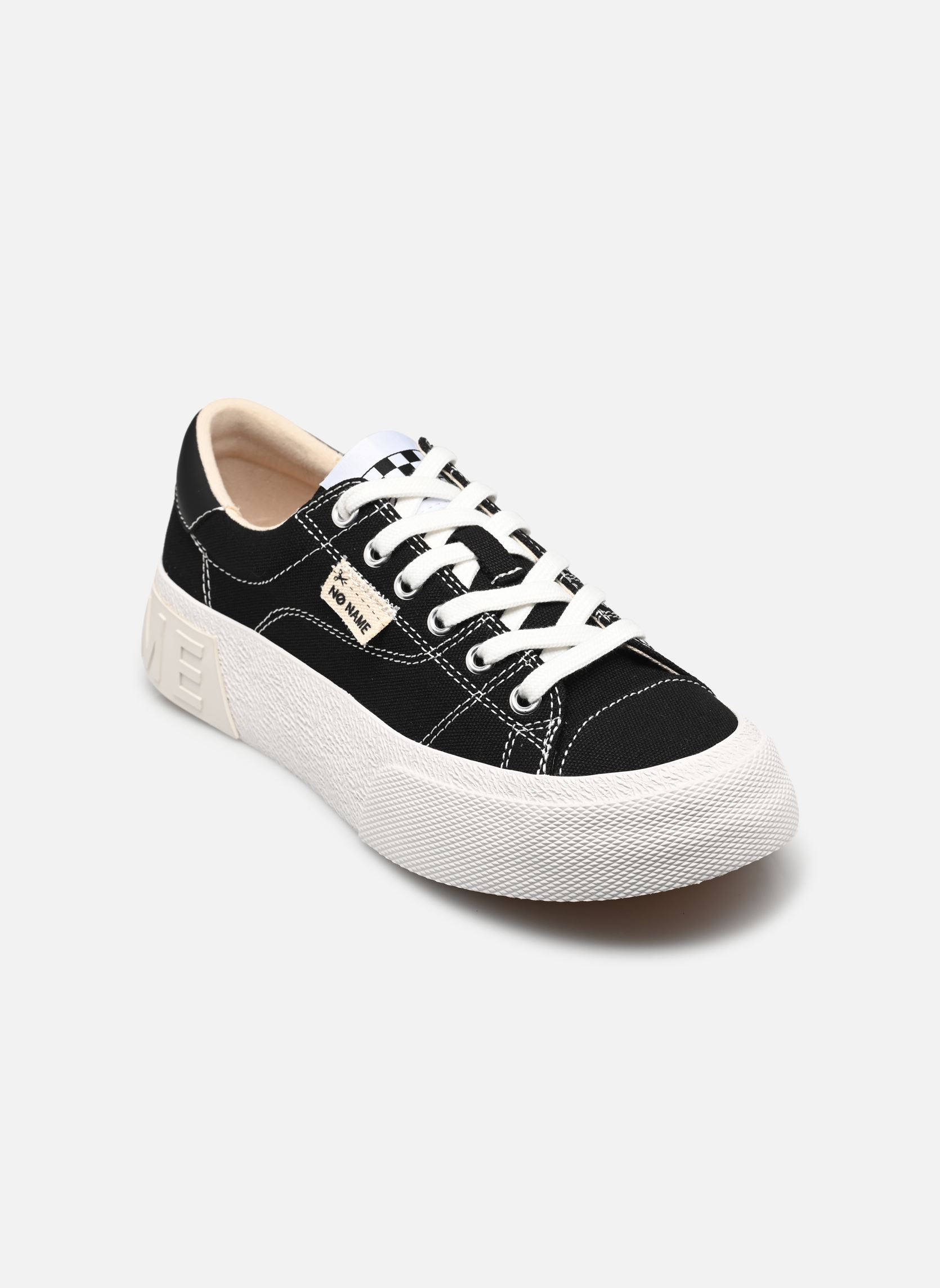 Leinen-Sneaker Reset Sneaker damen schwarz No Name Leinen-Sneaker Reset Sneaker damen schwarz BLACK/STITCH WHITE