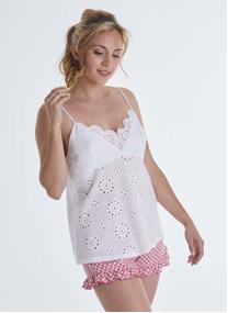 Nuisettes Top short blanc Jolie BB femme blanc Brigitte Bardot Nuisettes Top short blanc Jolie BB femme blanc Blanc