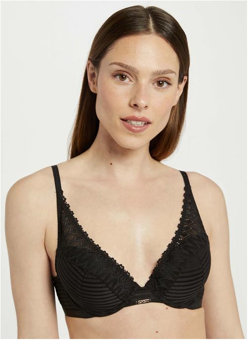 Morgan Brassières Soutien-gorge ampliforme coque moulée noir Célia femme noir