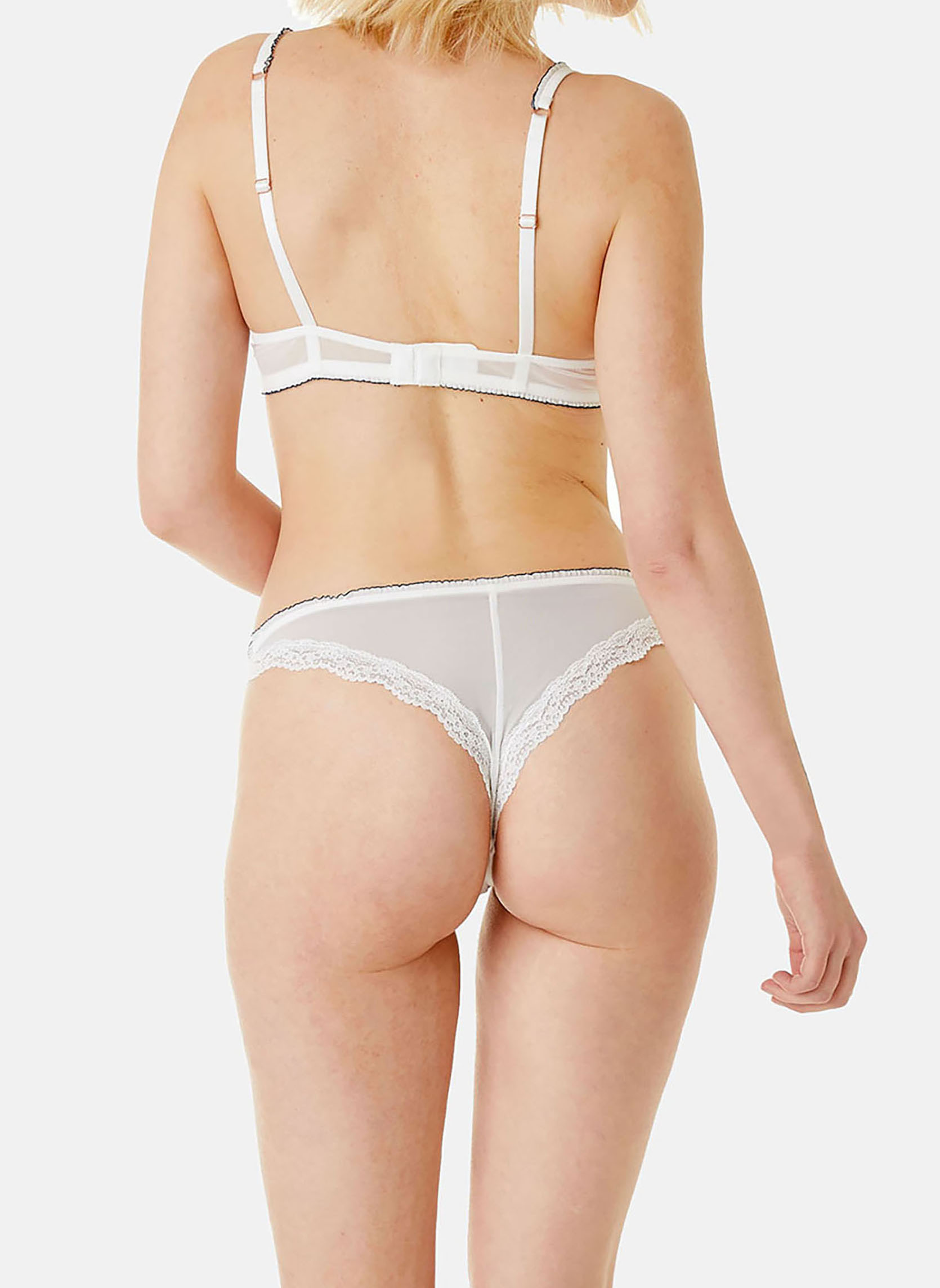 Culottes Tanga ivoire Star femme blanc Brigitte Bardot Culottes Tanga ivoire Star femme blanc Blanc